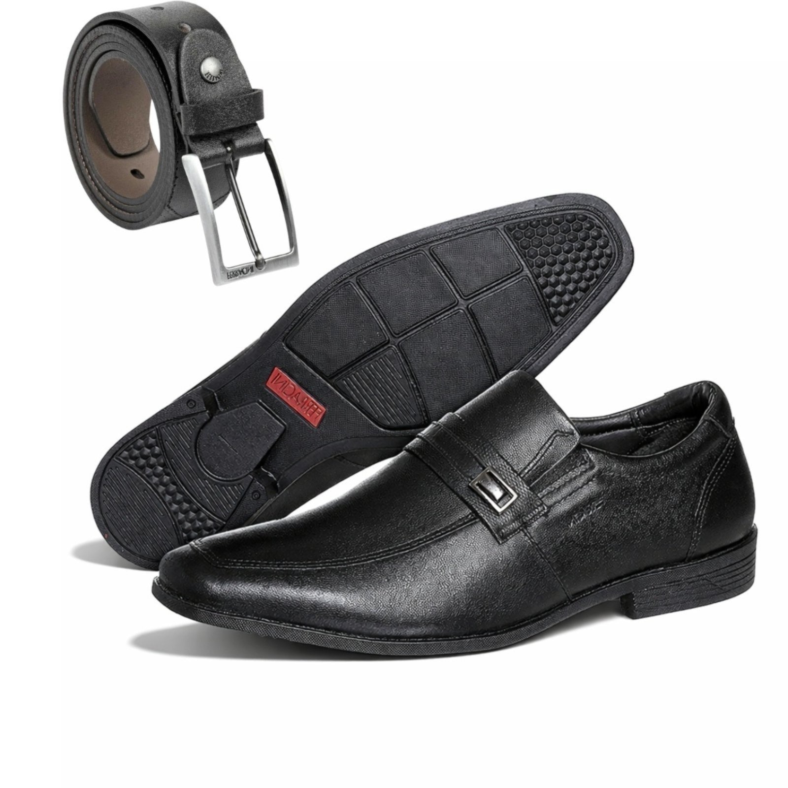 Imagem principal Combo Sapato Social Masculino e Cinto De Couro Minipasso preto
