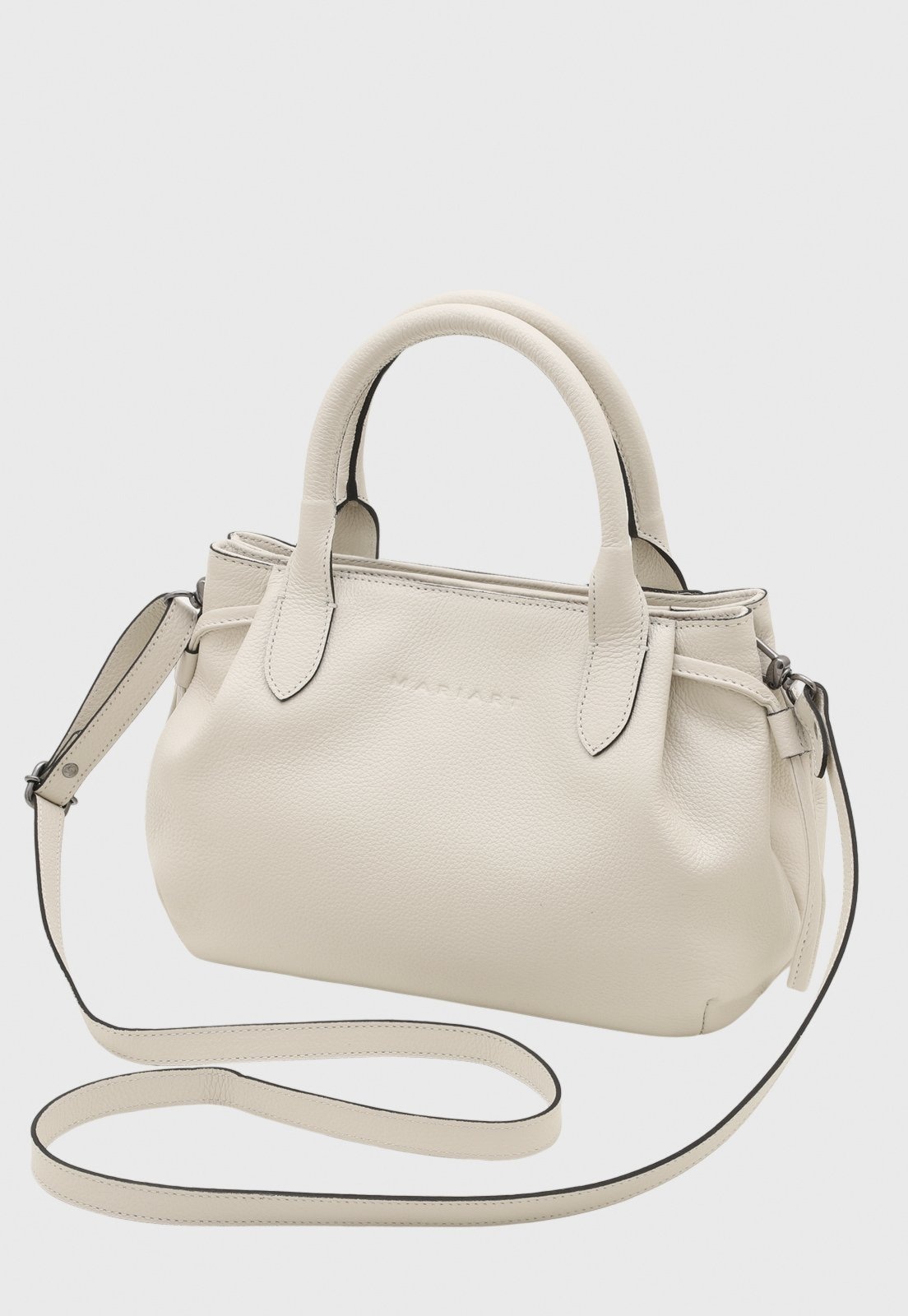 Imagem principal Bolsa Transversal de Couro Mariart Mini Capitólio Off White Mariart off-white white