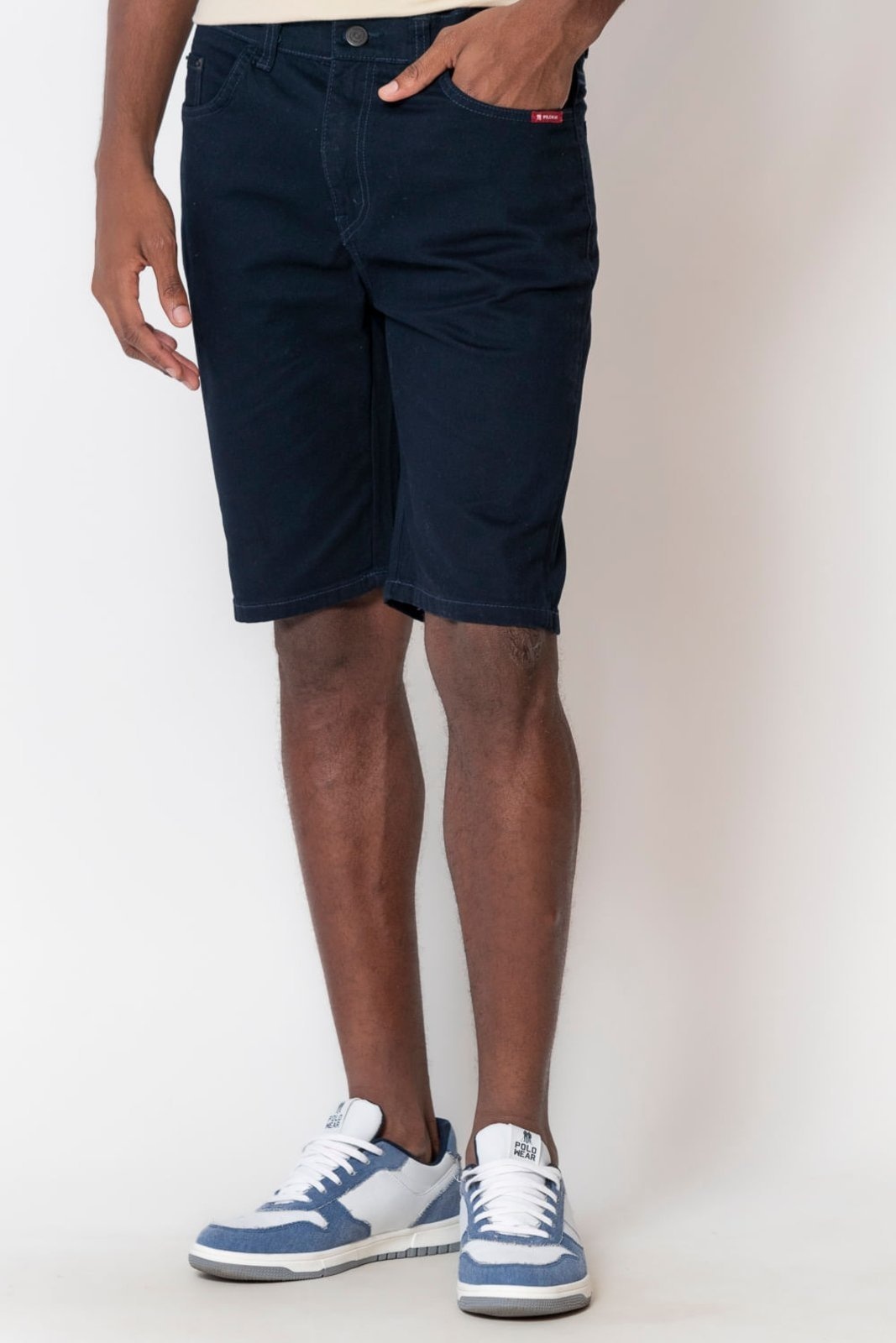 Imagem principal Bermuda Masculina Sarja Básica Polo Wear Escuro Polo Wear azul