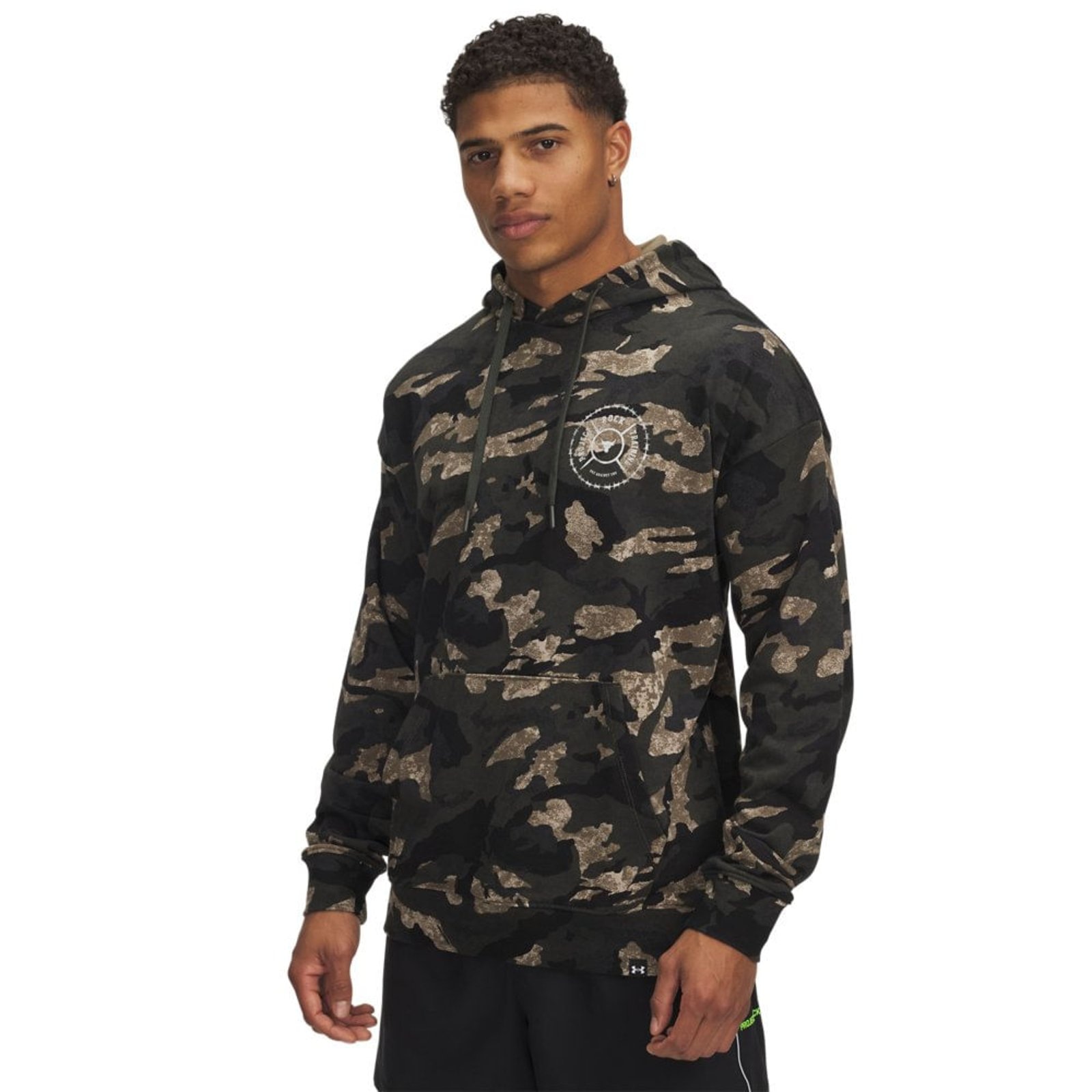 Imagem principal Moletom Under Armour Project Rock Terry Camo Masculino Under Armour verde