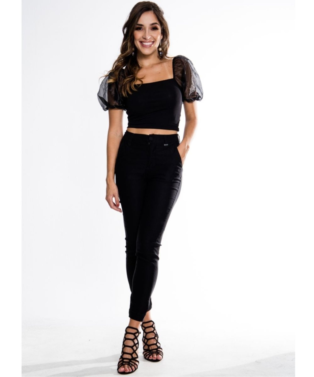 Imagem principal Calça Feminina Alfaiataria Razon Jeans Razon Jeans preto