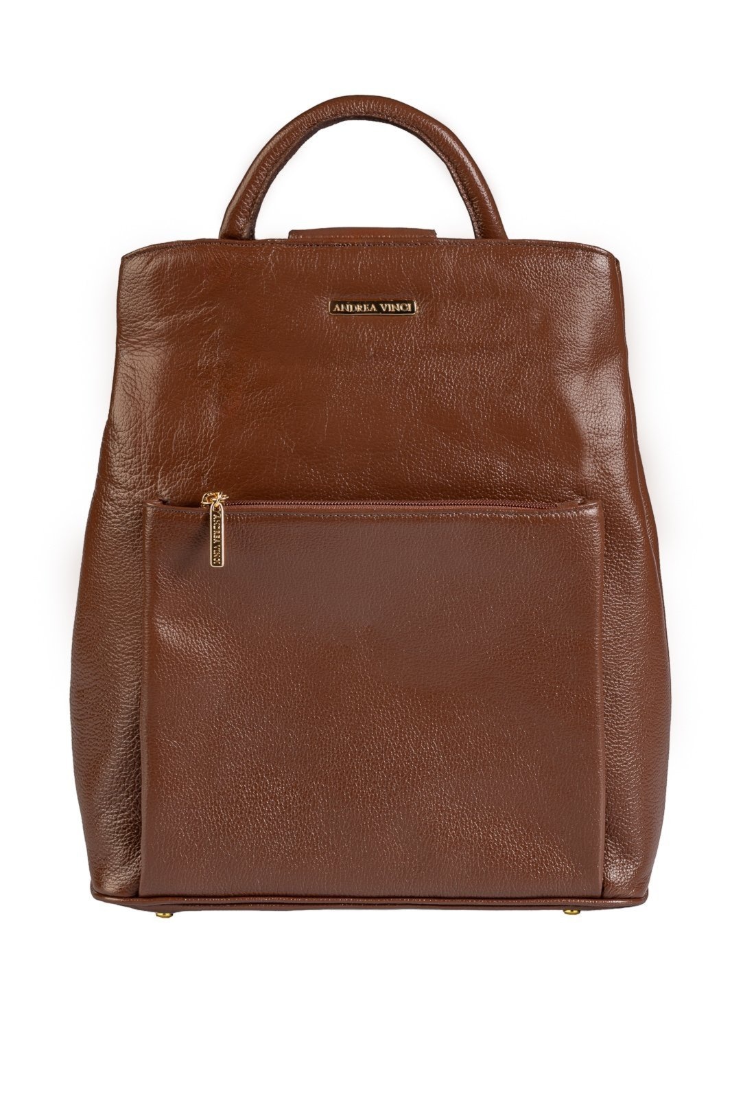 Imagem principal Mochila bolsa slim couro liso antifurto Lavínia - Whisky Andrea Vinci vermelho