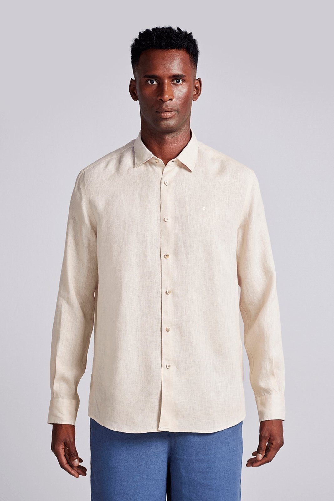 Imagem principal HIGHSTIL Camisa Lisa Linho Comfort Areia HIGHSTIL bege