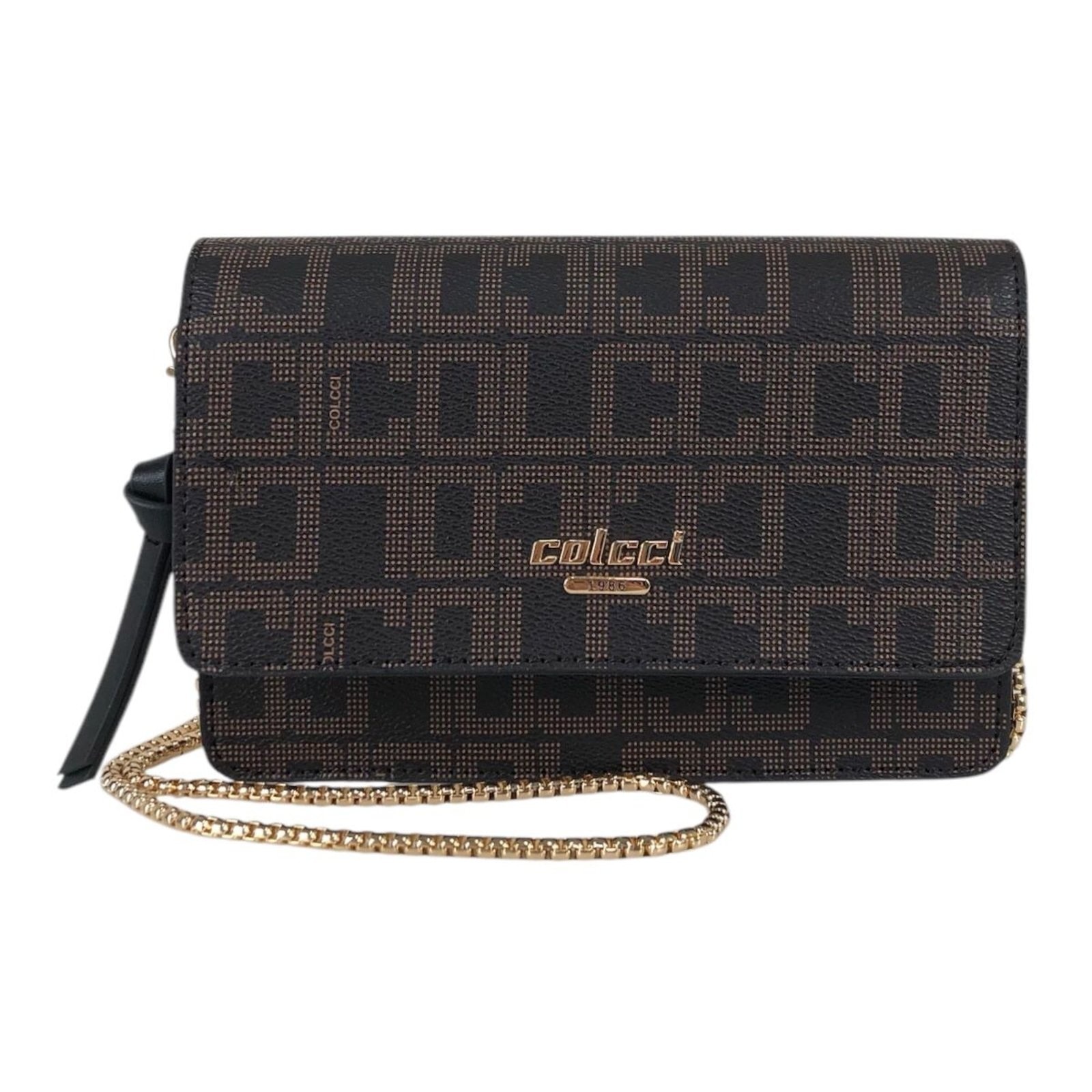 Imagem principal Bolsa Colcci Crossbody Monograma Colcci Café Colcci marrom