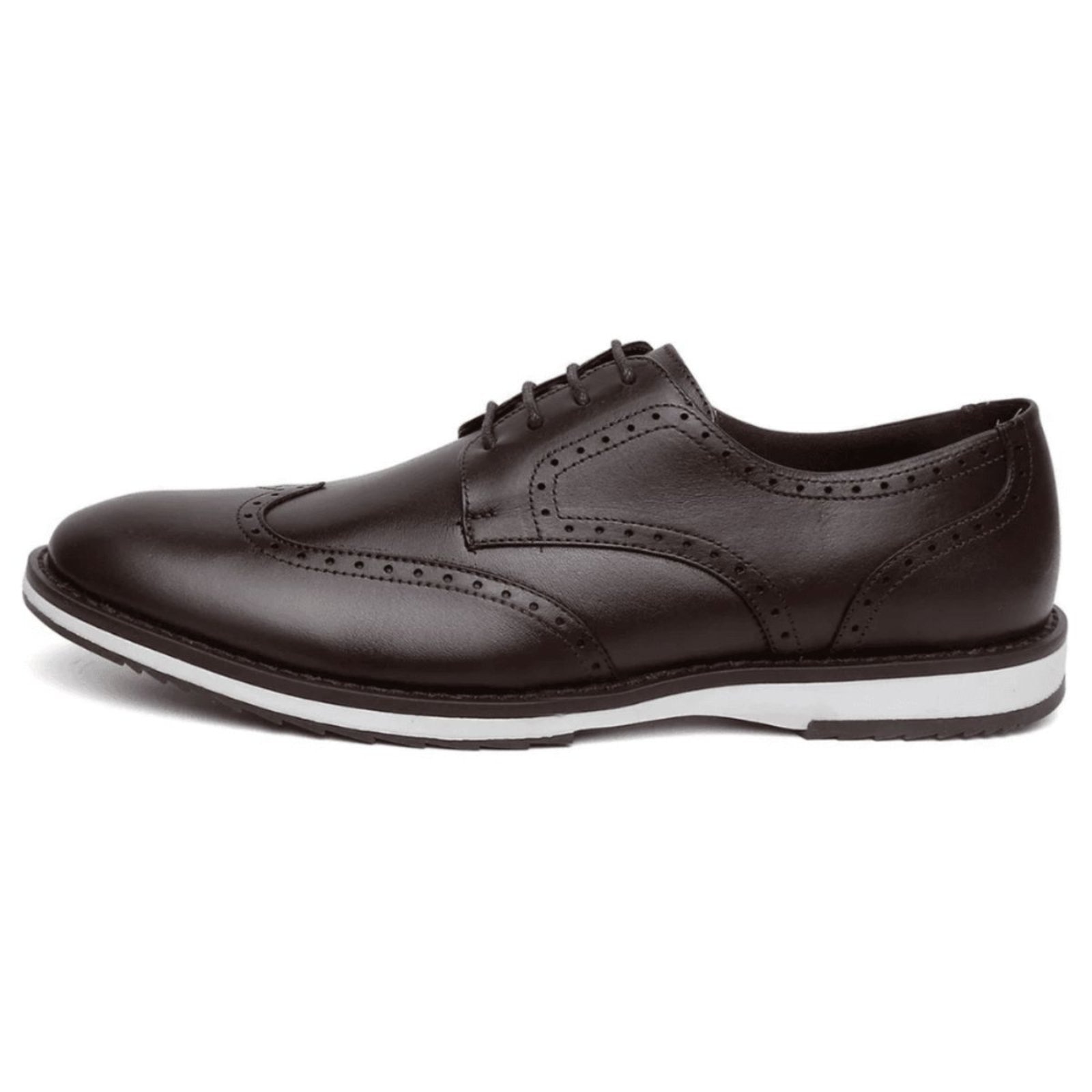 Imagem principal Sapato Casual Masculino Centuria Brogue em Couro Centuria Calçados café