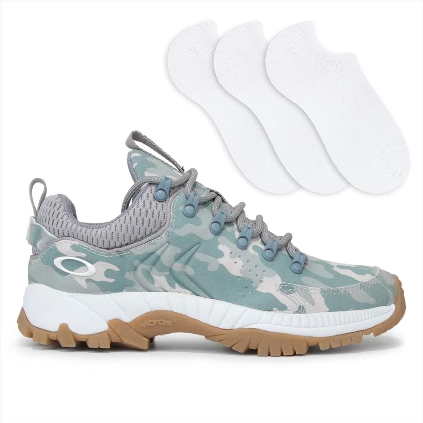 Imagem principal Tênis Oakley Masculino Casual Dust Camo + 3 Pares De Meias Oakley verde