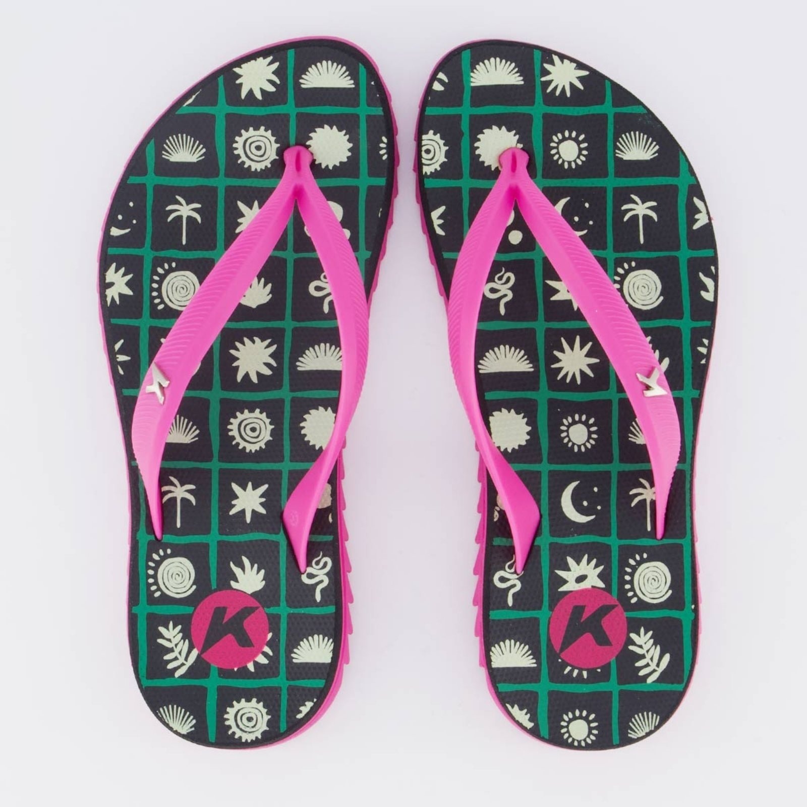 Imagem principal Chinelo Kenner Ibiza Sand Feminino Preto e Rosa 745 preto sand