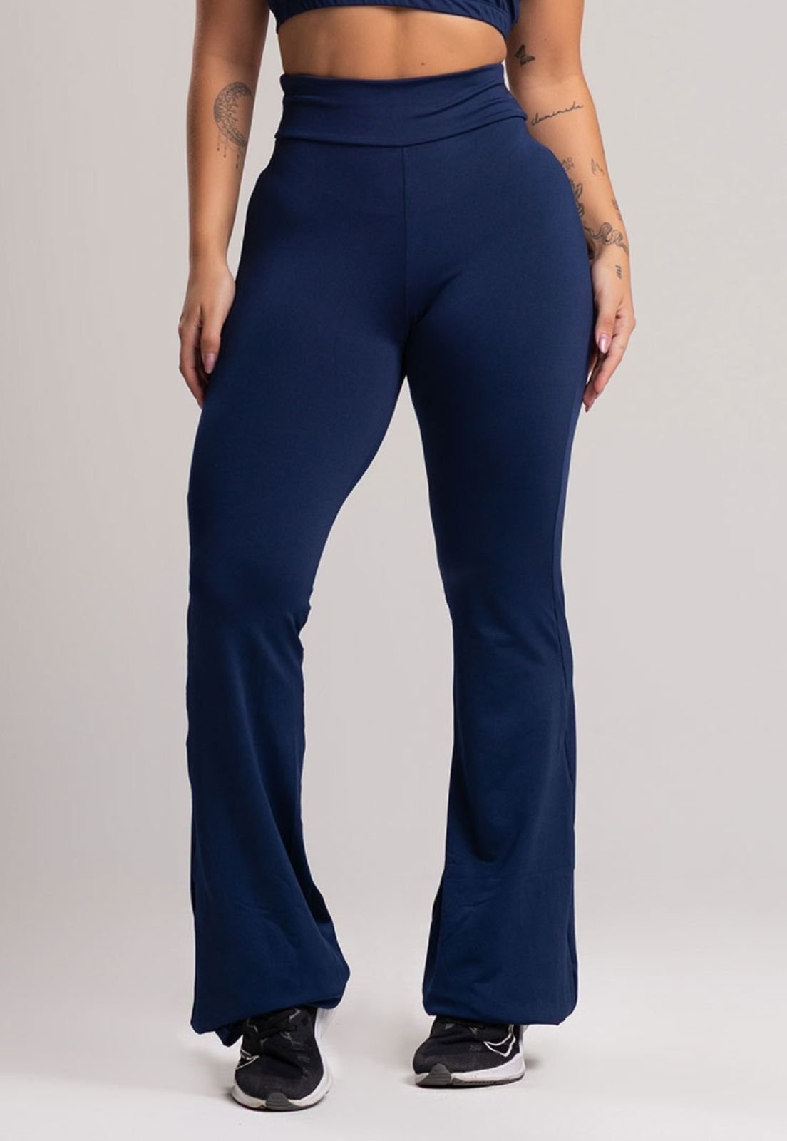 Imagem principal Calça MVB Modas Feminina Flare Pantalona Suplex Marinho Mvb Modas azul/azul marinho azul
