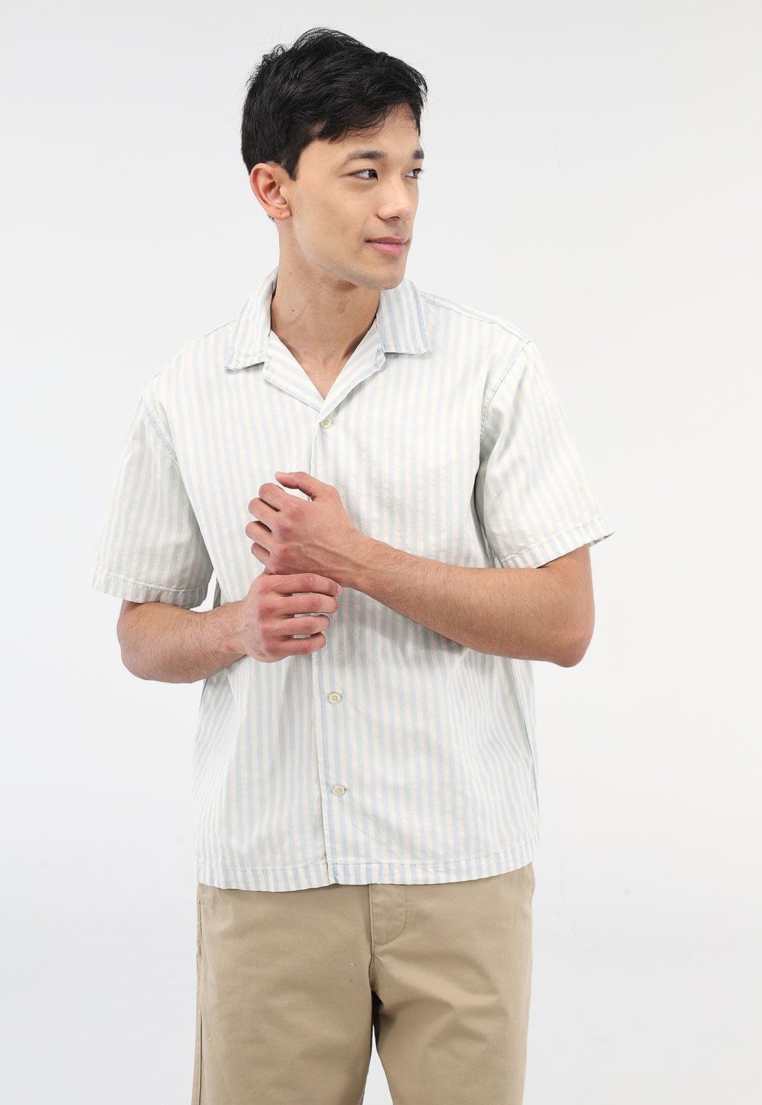 Imagem principal Camisa GAP Reta Listrada Off-White GAP off-white white