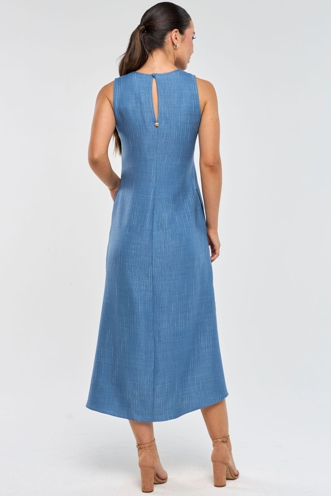 Imagem principal Vestido Midi PKS Risca PKS azul