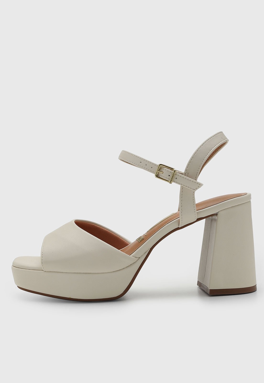 Imagem principal Sandália Feminina Vizzano Salto Bloco Meia Pata Off-White VIZZANO off-white white