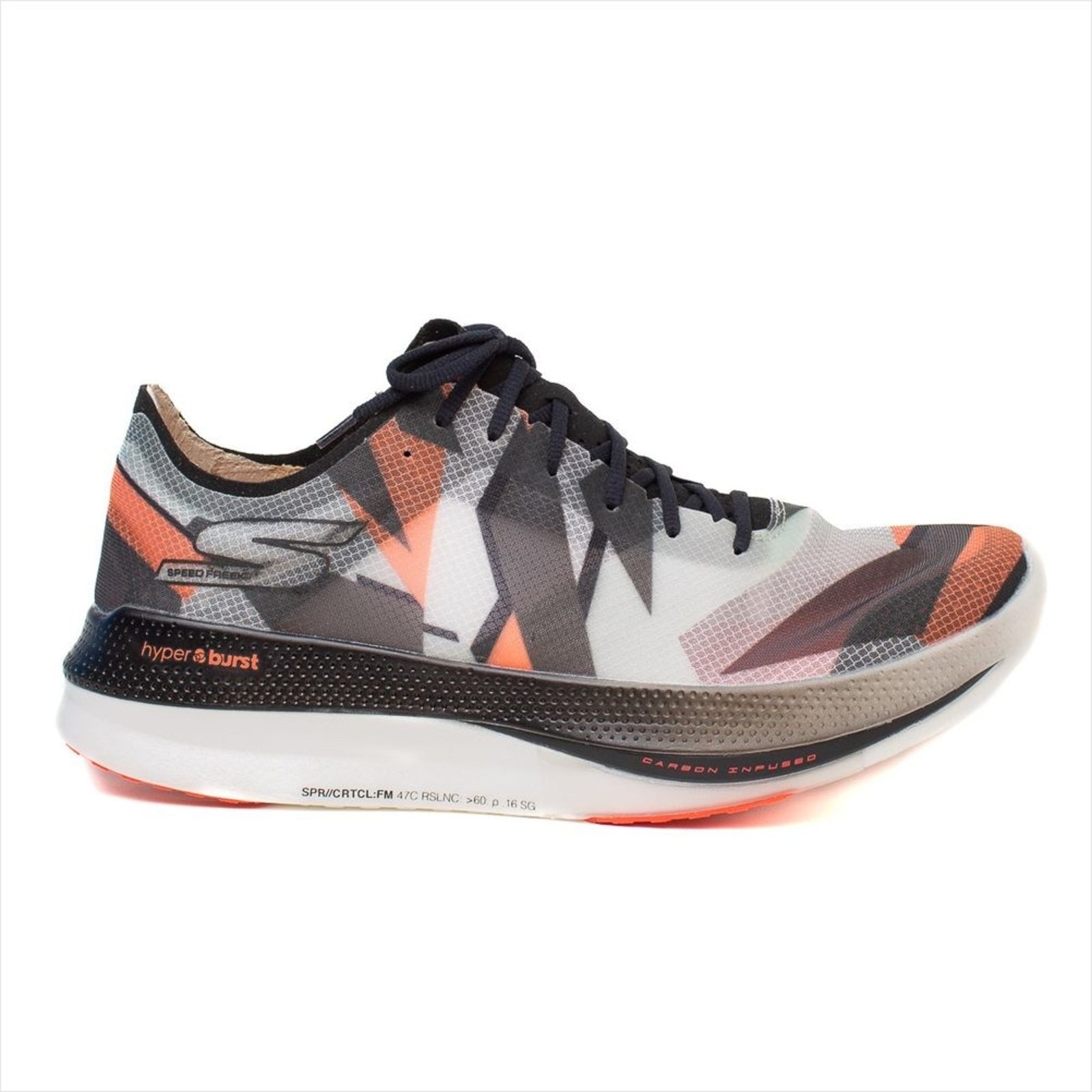 Imagem principal Tênis Skechers Go Run Speed Freek Masculino Placa Carbono - chumbo/vermelho Skechers cinza