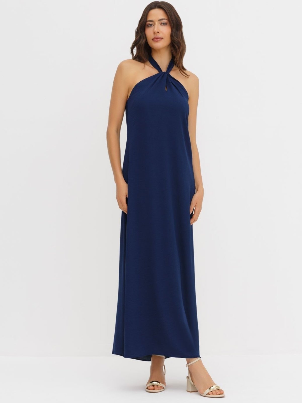 Imagem principal Vestido Frente Única Longo Marinho Patrizia Principessa azul marinho