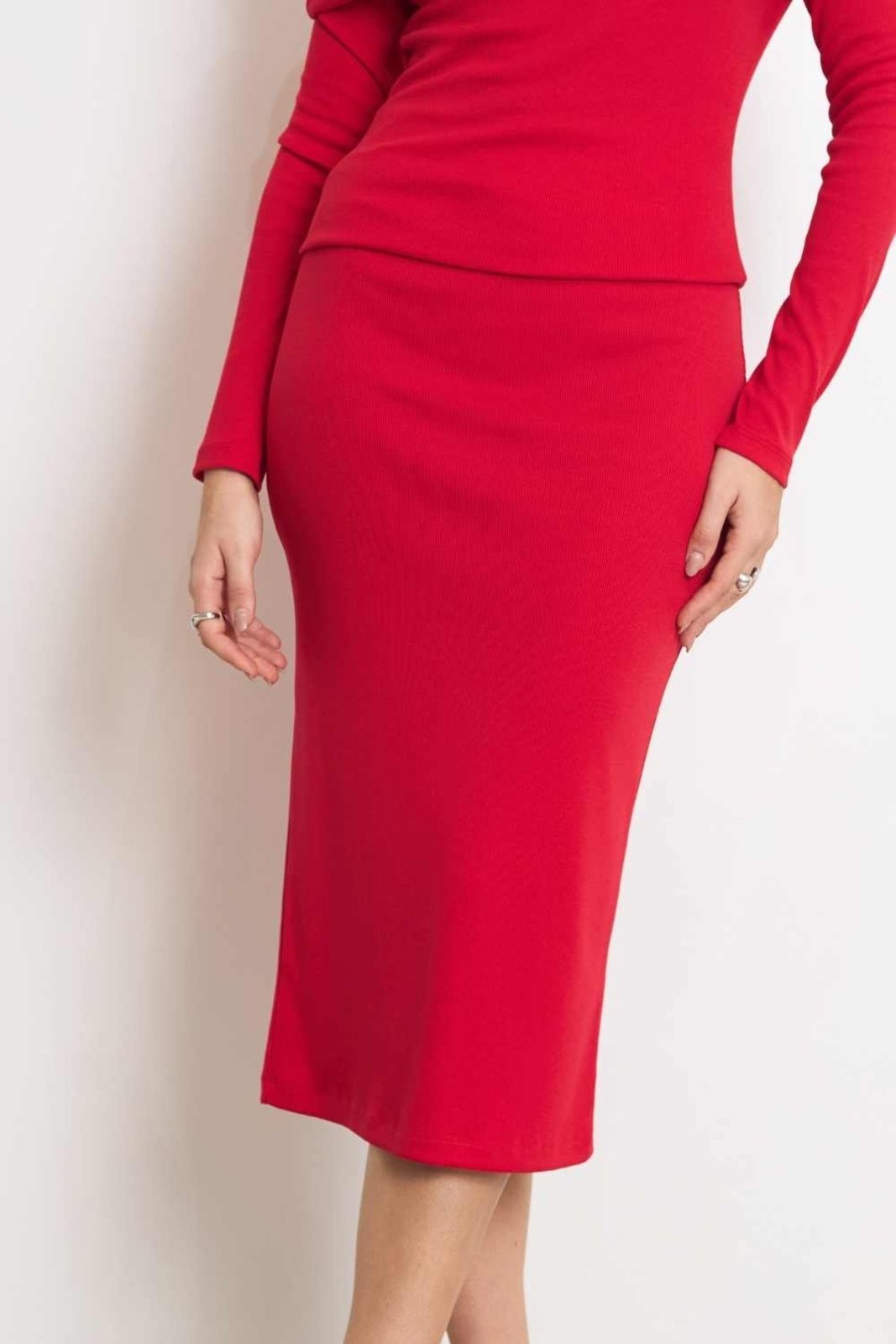 Imagem principal Saia Vanibele Midi Vermelha Vanibele vermelho