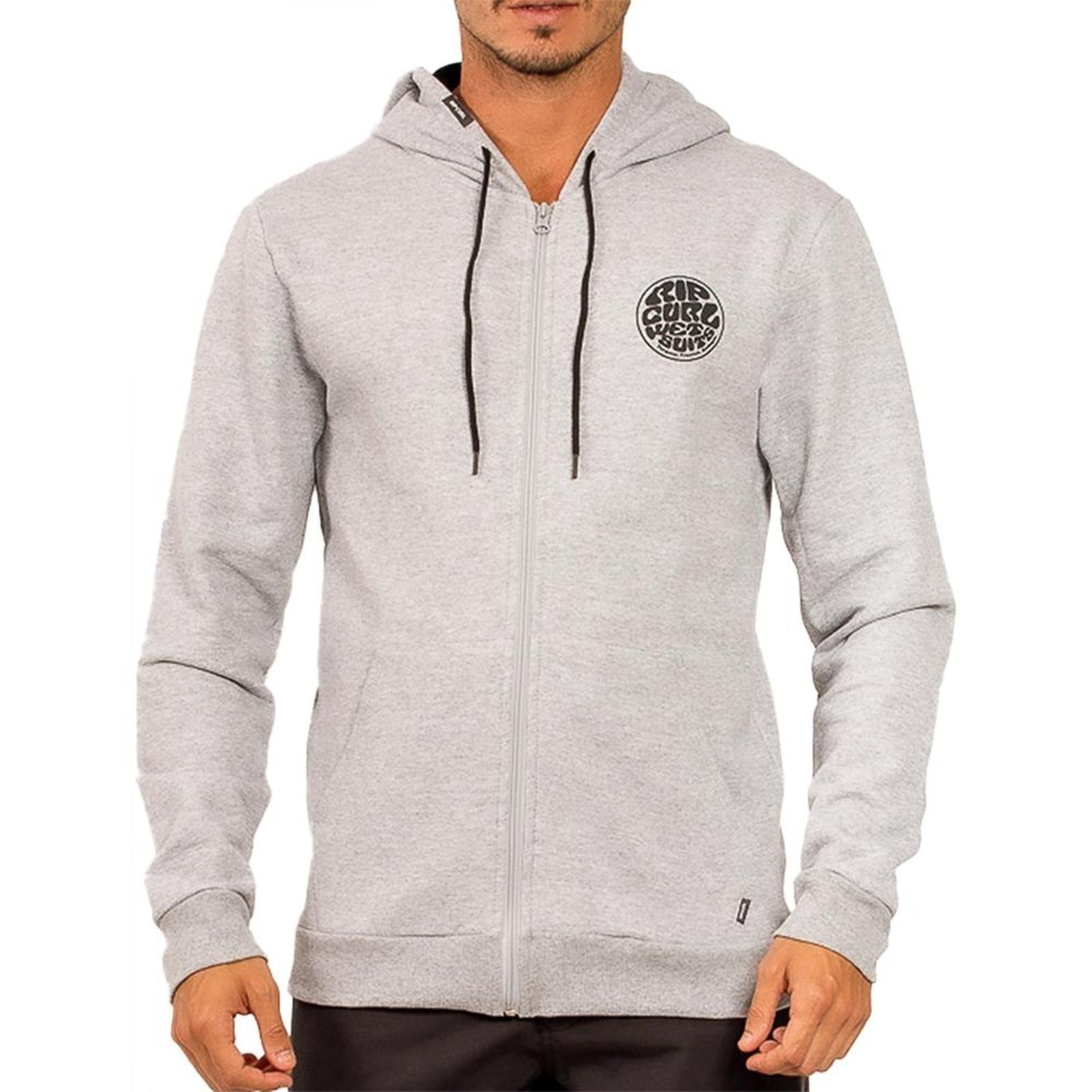 Imagem principal Moletom Rip Curl Aberto Round Logo Zip WT24 Grey Marle Rip Curl cinza grey