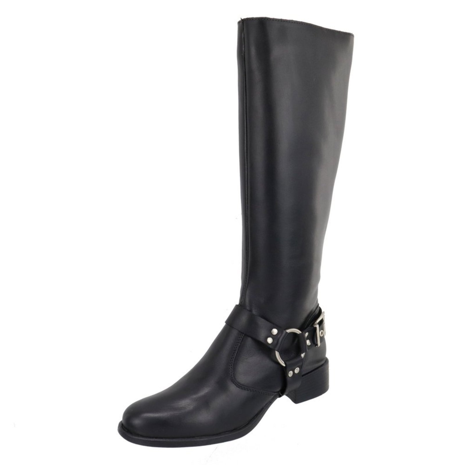 Imagem principal Bota Feminina Paula B Em Couro Legítimo Com Estribo Cano Longo Montaria PAULA B preto