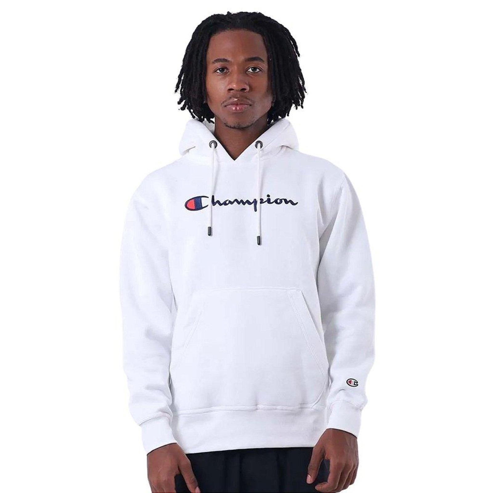 Imagem principal Moletom Champion Felpado c/ Capuz Cang Superfleece Script Champion branco