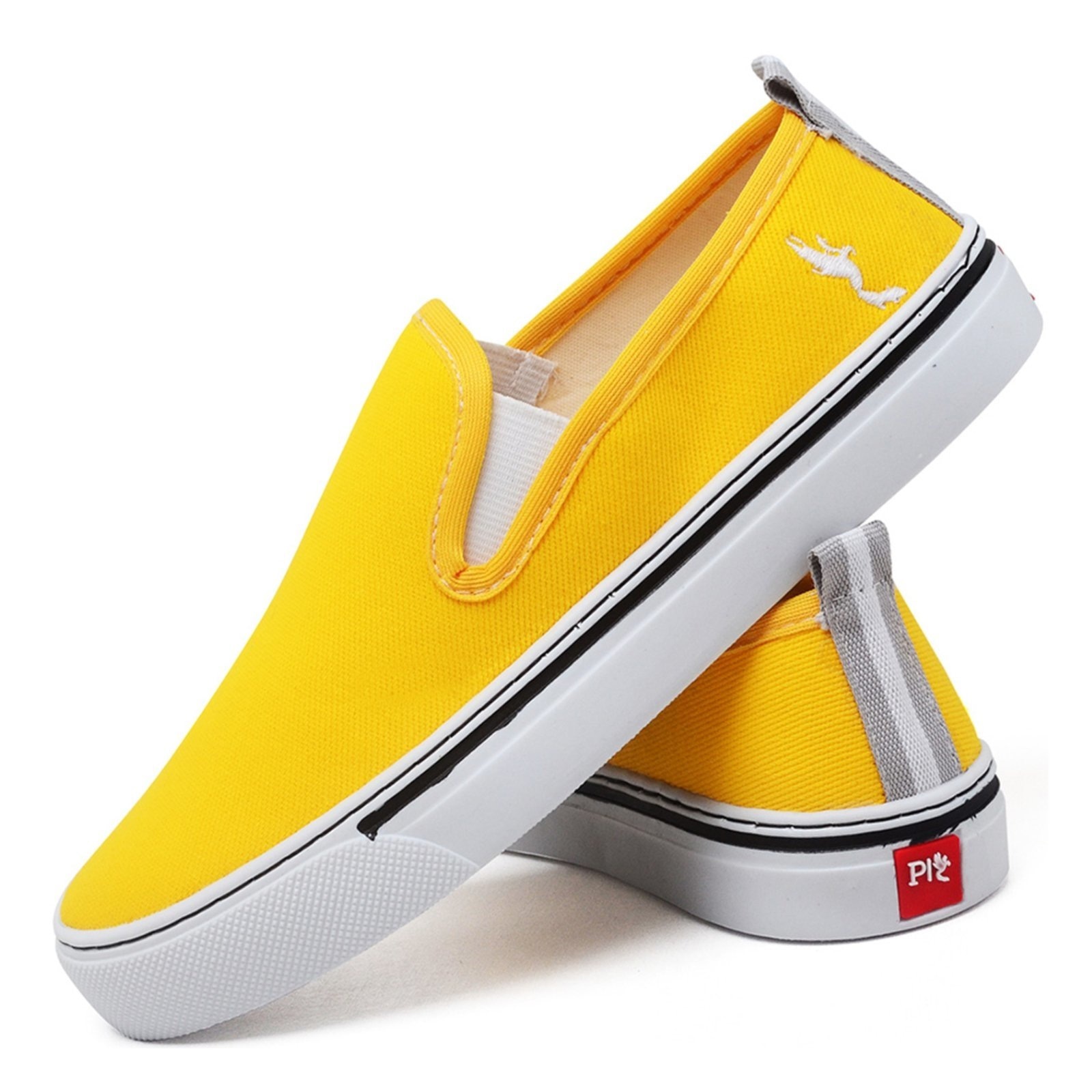 Imagem principal Tênis Slip On Feminino Casual Leve e Confortável Polo Blu amarelo