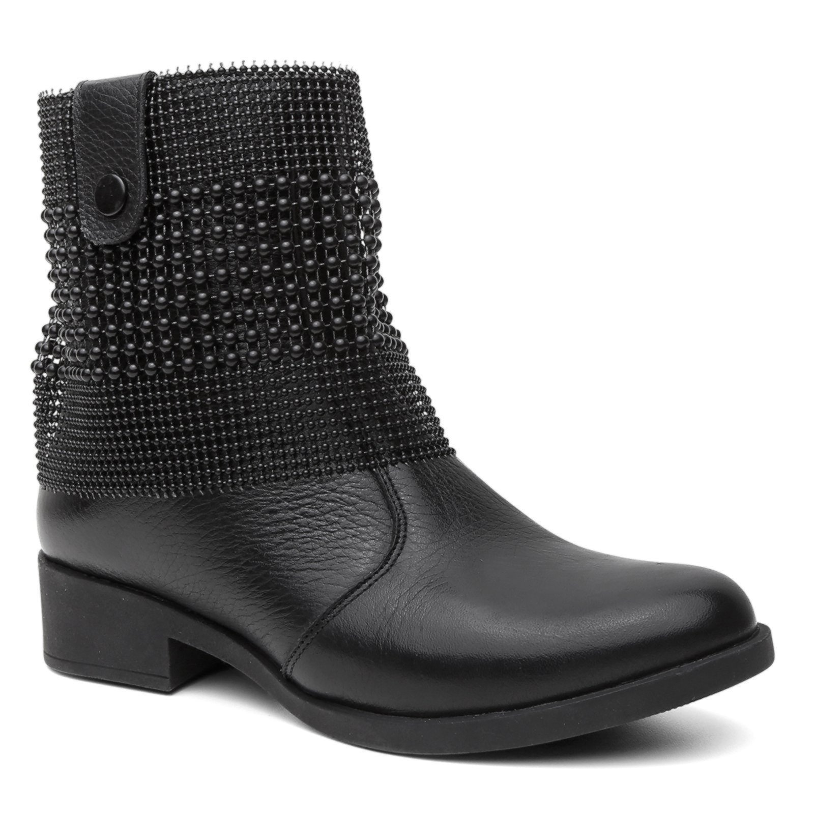 Imagem principal Bota Feminina Couro Camila com Manta Removível Vittal USE VITTAL preto