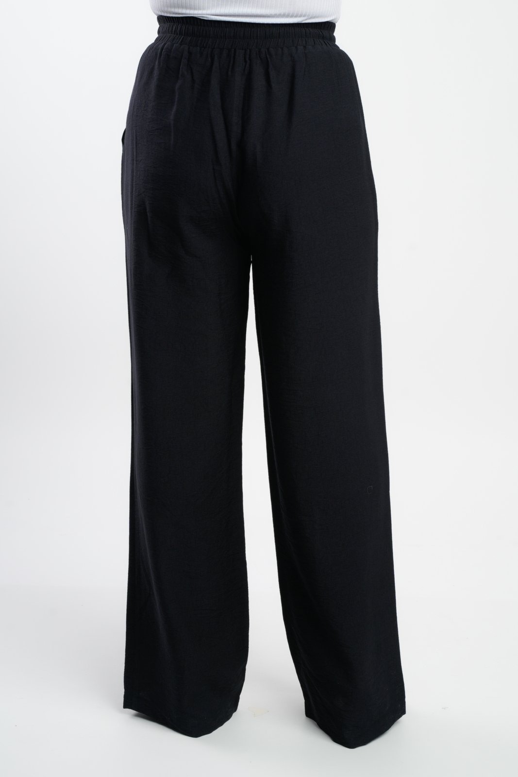 Imagem principal Calça Feminina Viscose Sh Fashion Pantalona Cintura Alta Cor Preta SH FASHION preto