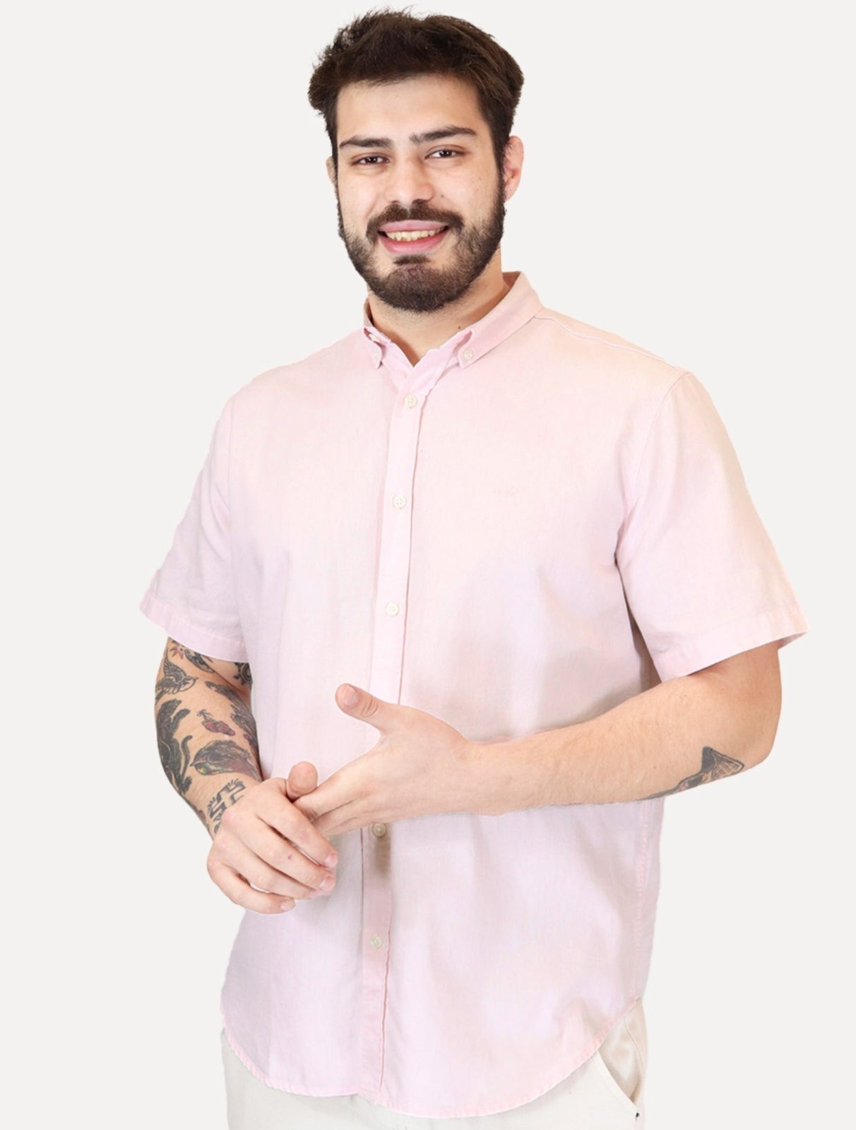 Imagem principal Camisa Levis Masculina Relaxed Oxford Authentic Button Down Claro Levis rosa