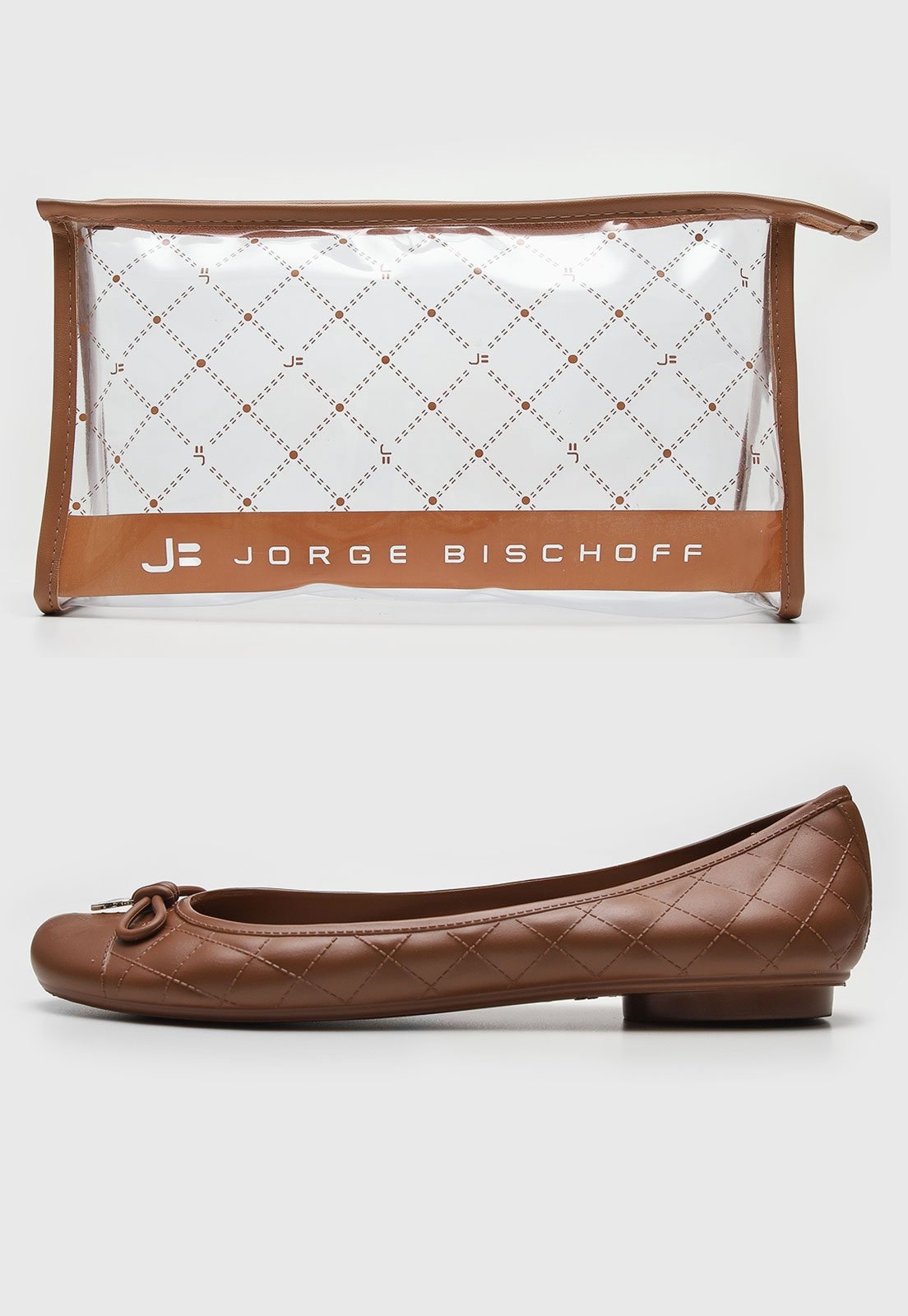 Imagem principal Kit Sapatilha + Necessaire Jorge Bischoff Matelassê Jorge Bischoff marrom