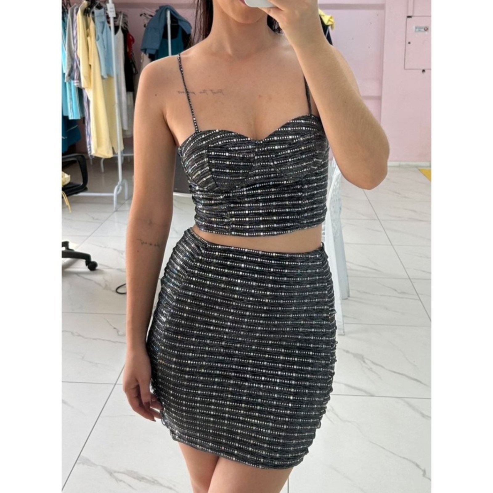 Imagem principal Sawary Fashion Saia Curta Lume Sawary Fashion preto