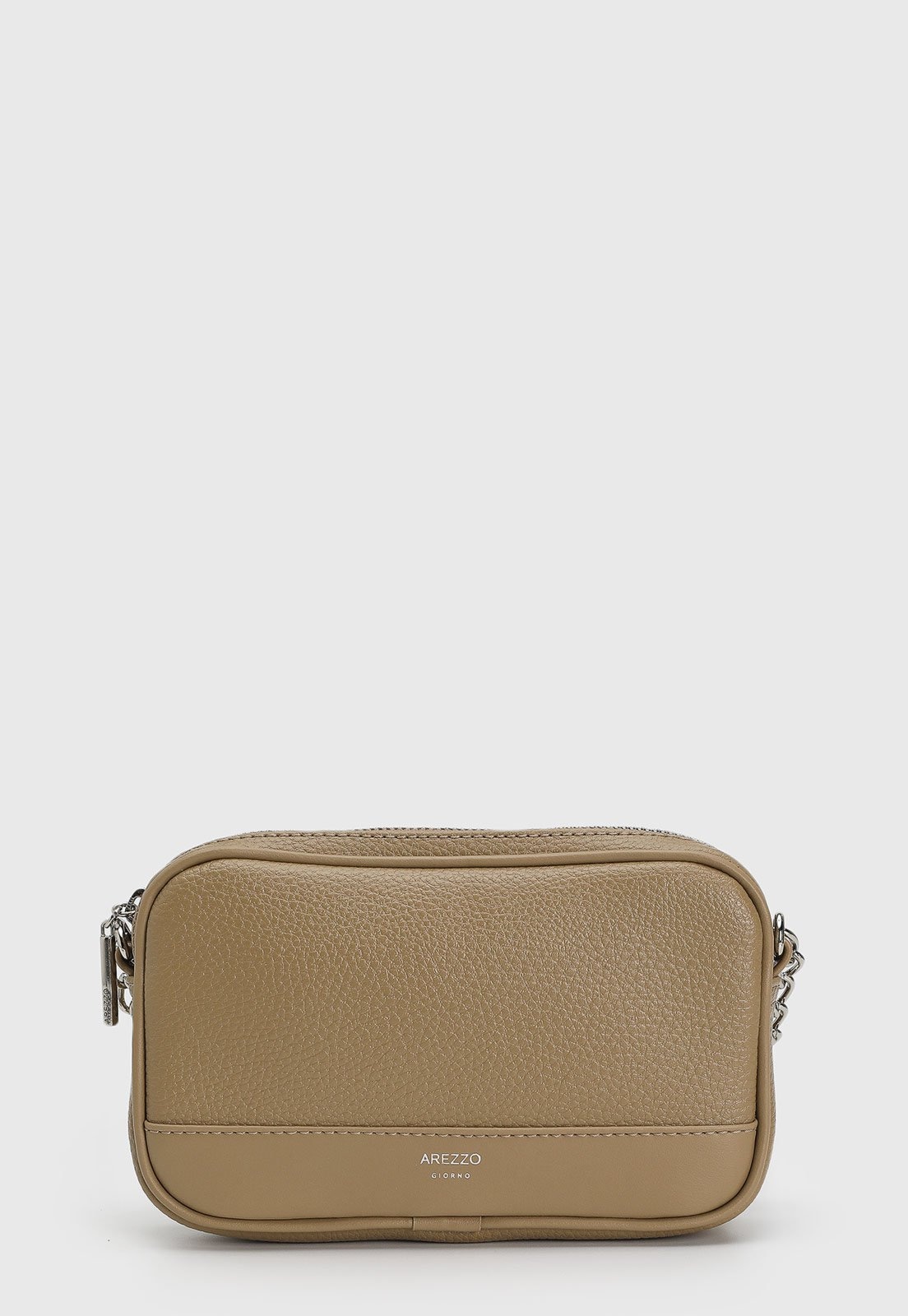 Imagem principal Bolsa Feminina Arezzo Alça Corrente Texturizada Taupe Arezzo bege