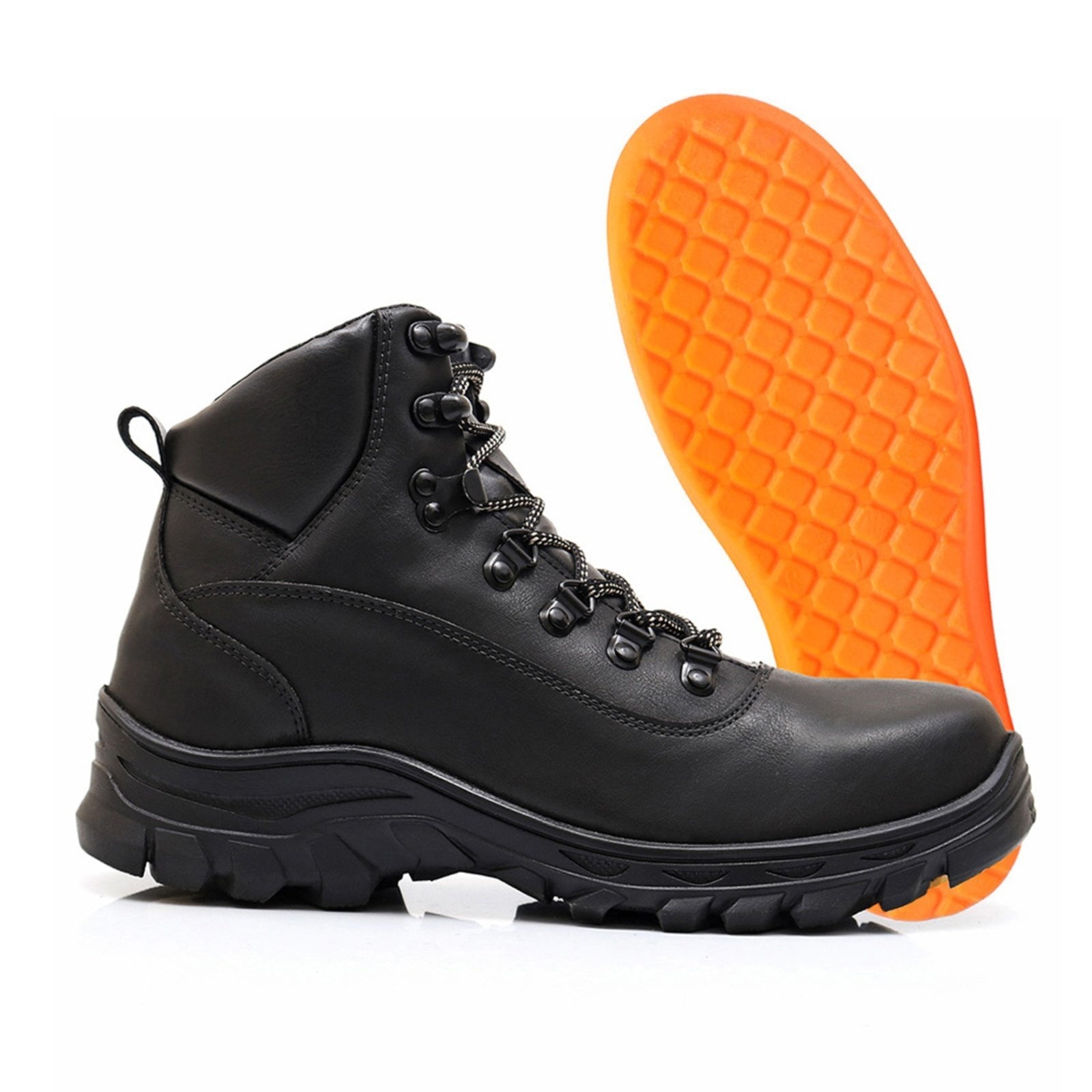 Imagem principal Bota Masculina Épico Adventure Coturno Cano Curto Sola Resistente Confortável Kit Com Palmilha ÉPICO CALÇADOS preto