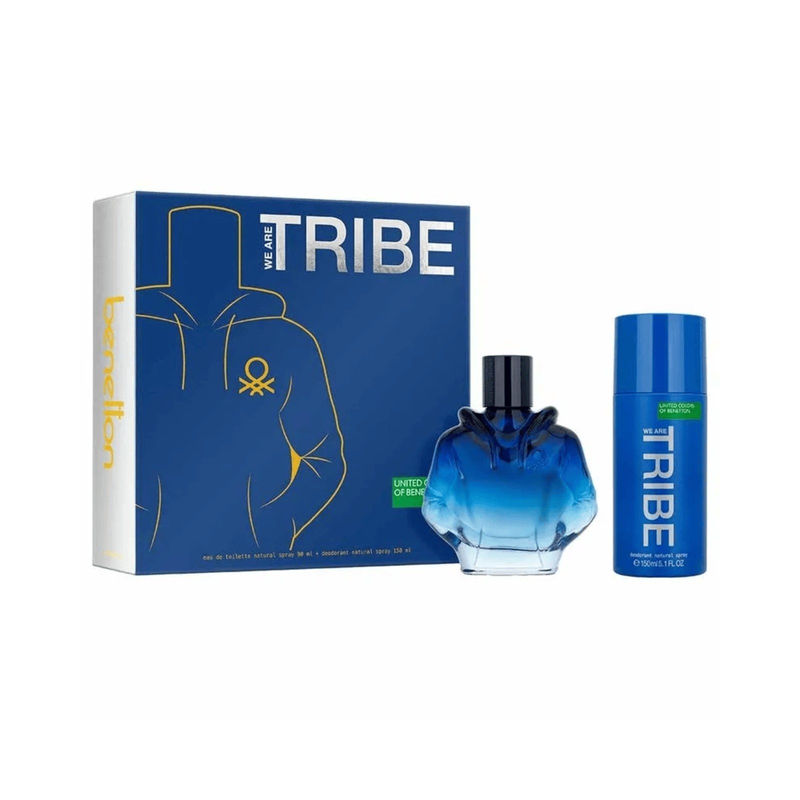 Imagem principal Coffret Benetton Tribe Eau de Toilette + Dêo Colônia Benetton azul