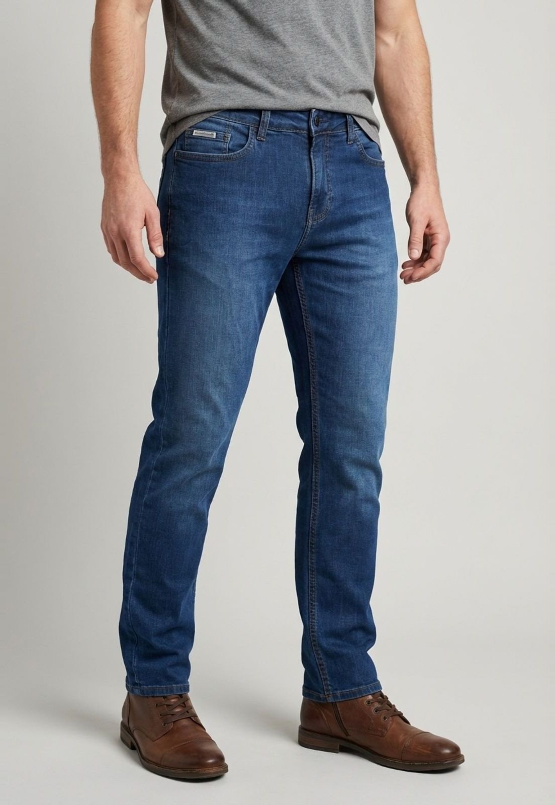Imagem principal Calça Jeans Masculina Calvin Klein Jeans Slim 5 Pockets Médio Calvin Klein Jeans azul