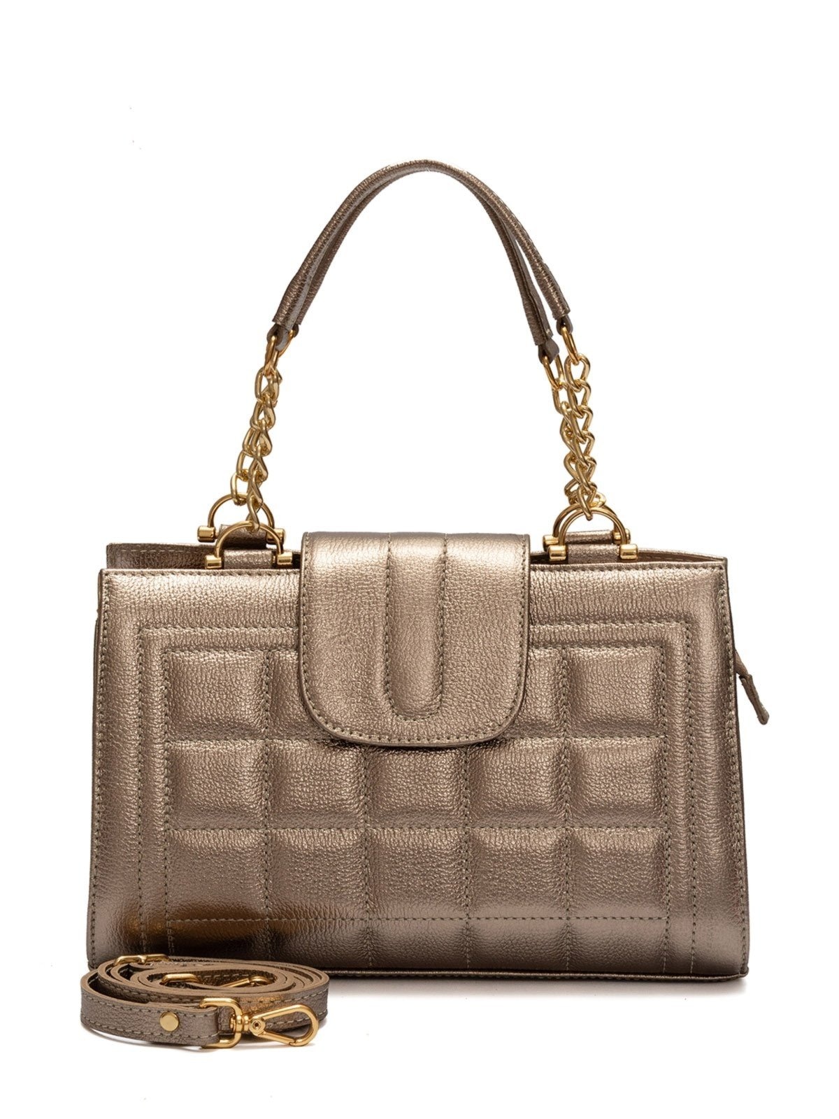 Imagem principal Bolsa de Couro Luxo Griffazzi Griffazzi prata velho