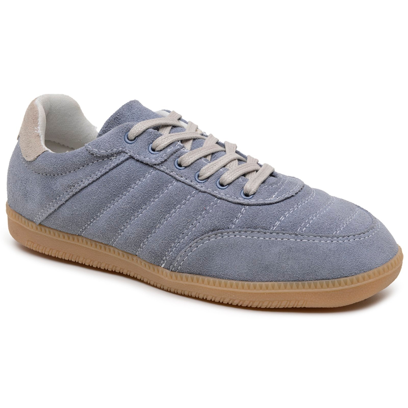 Imagem principal Tênis Casual Feminino Couro Legítimo Lançamento Amanda Festa Clássico Trabalho Dia a Dia Jeans FRANCA GRIFFE azul