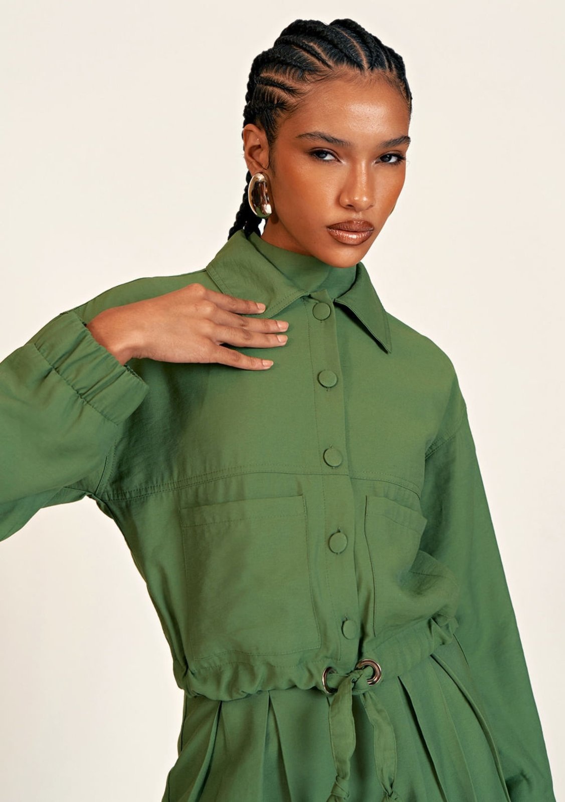 Imagem principal Jaqueta Zinco Reta Com Botão Zinco verde