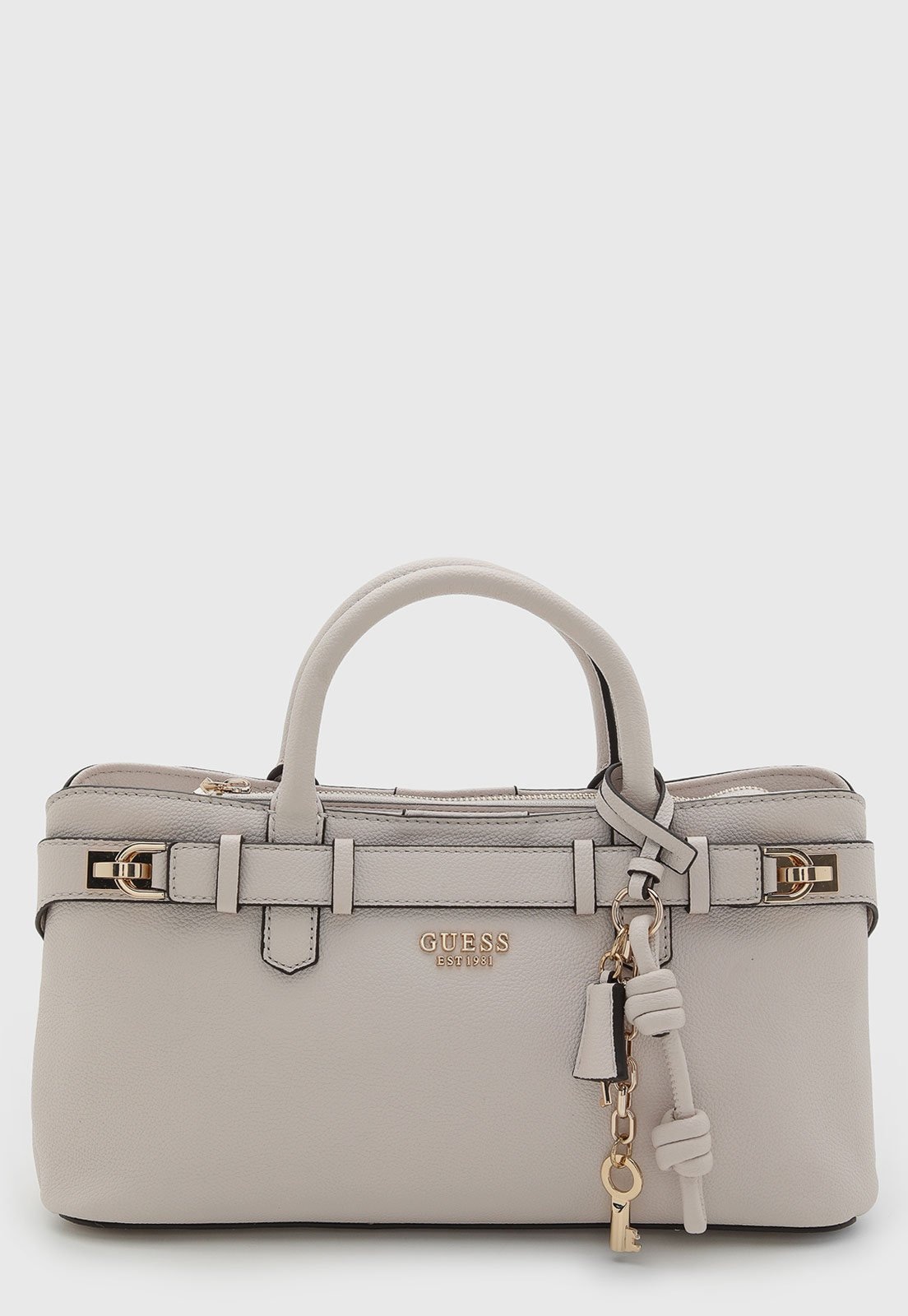 Imagem principal Bolsa Grande Feminina Guess Chaveiro Logo Guess bege