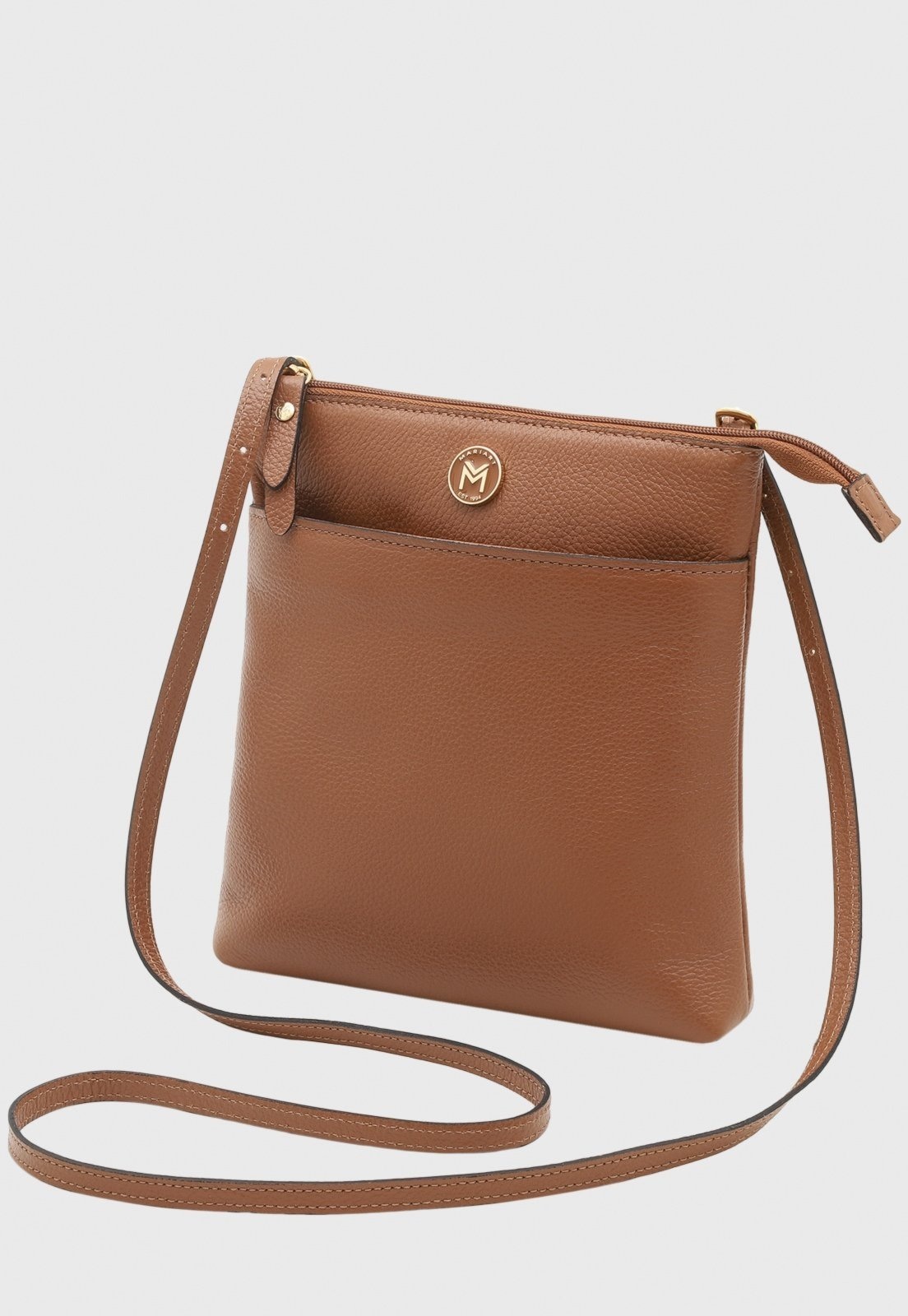 Imagem principal Bolsa Transversal Couro Mariart Itacaré Camel Mariart caramelo