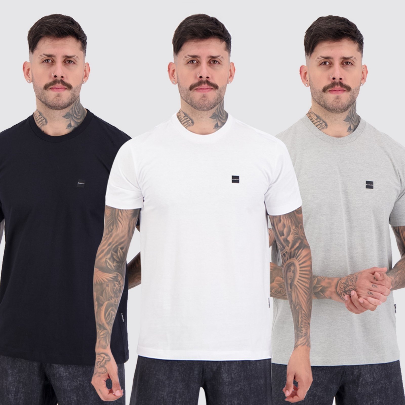 Imagem principal Kit 03 Camisetas Oakley Patch Three Oakley branco