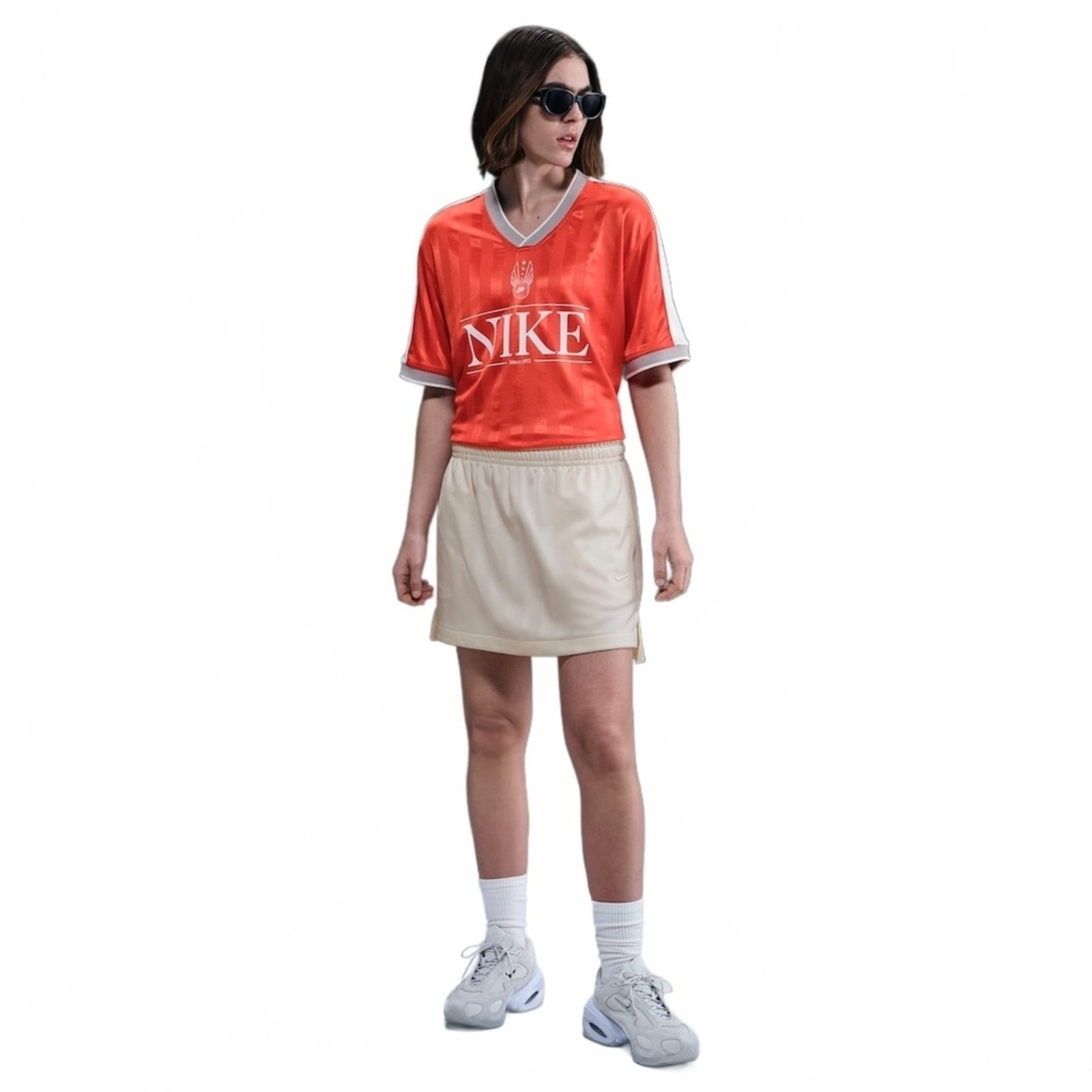 Imagem principal Saia Nike Sportswear Stripe Track Feminina Nike marrom