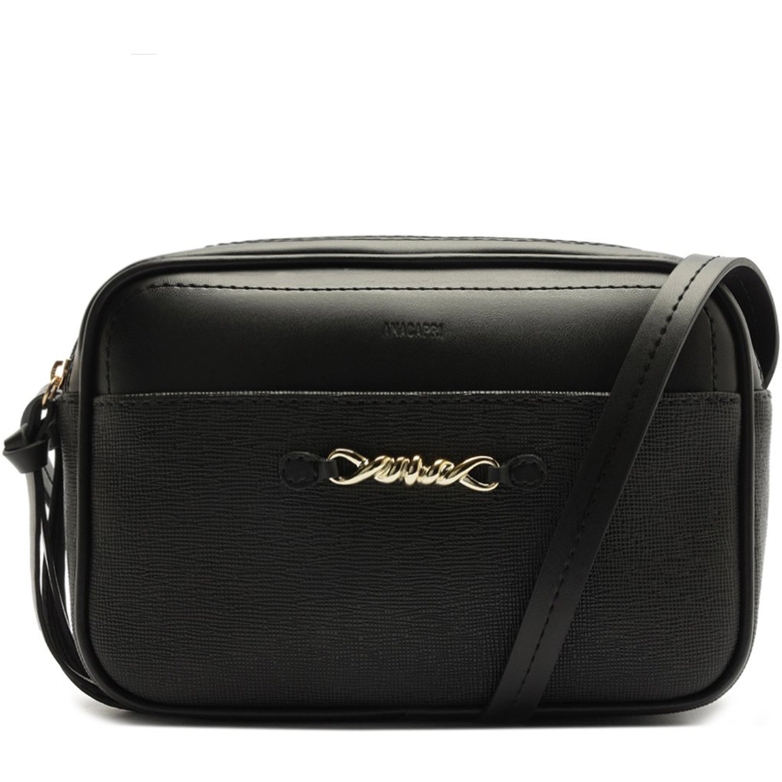 Imagem principal Bolsa Crossbody Anacapri Detalhe Corrente Feminino Anacapri preto