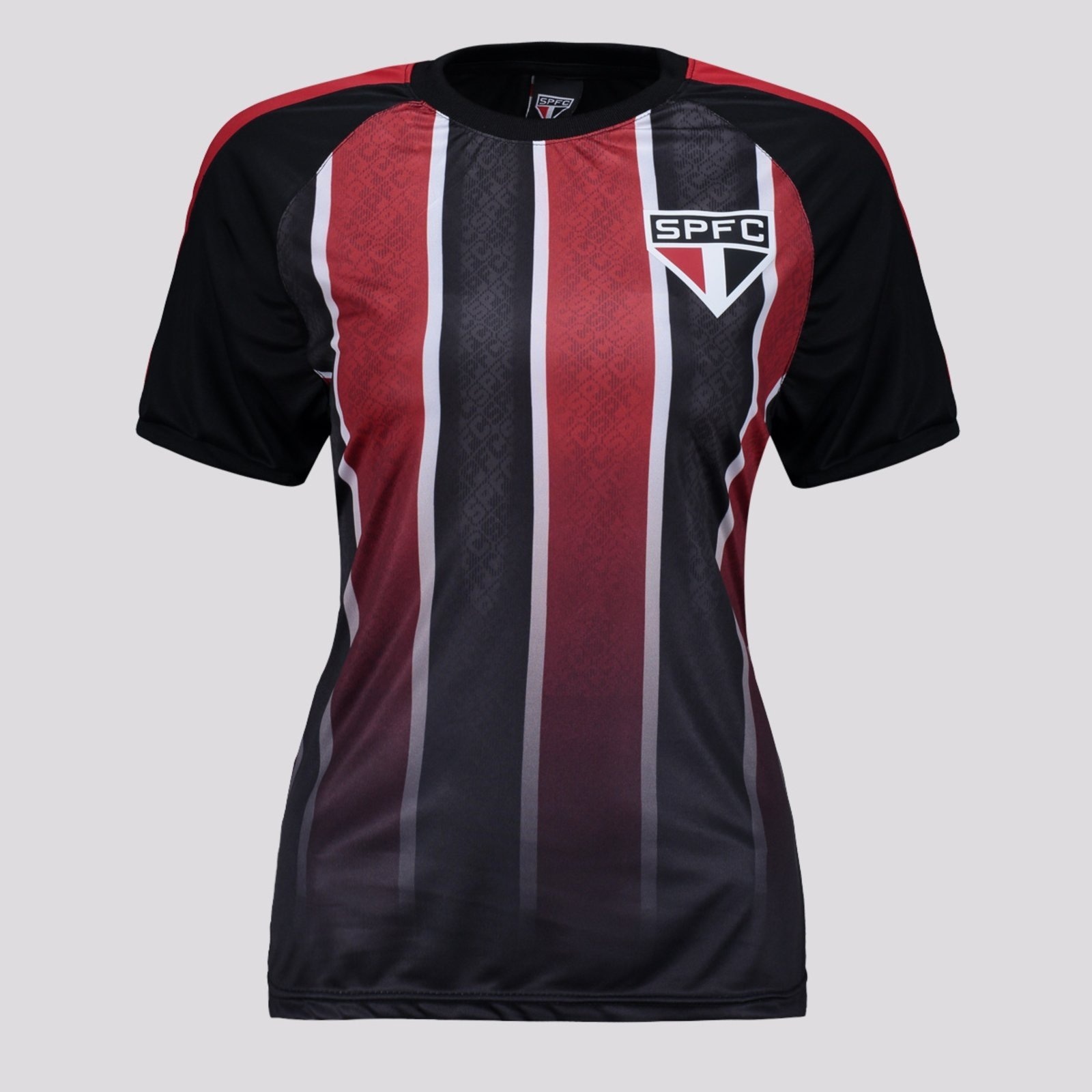 Imagem principal Camisa São Paulo Layer Feminina Preta e Vermelha SPR preto