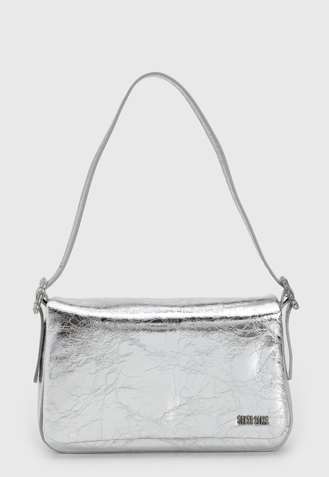 Imagem principal Bolsa Média Santa Lolla Metalizada Prateada Santa Lolla prata