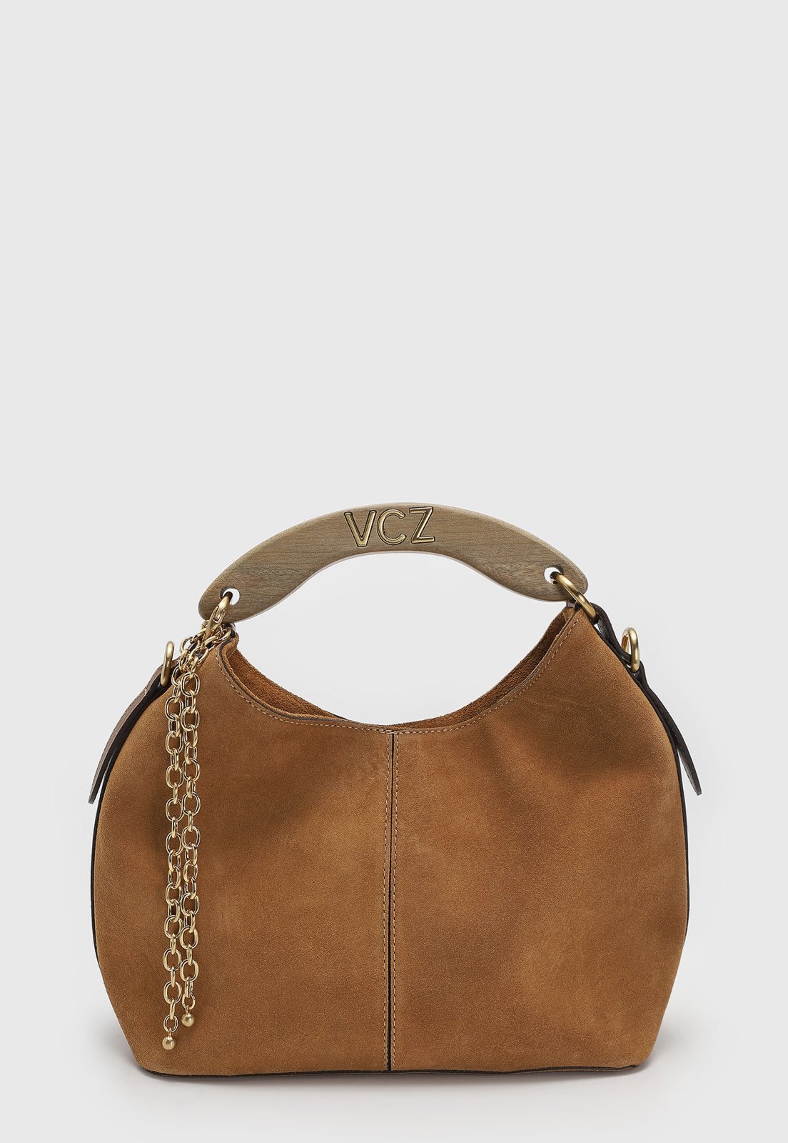 Imagem principal Bolsa Feminina Vicenza Alça Madeira Média Canela Vicenza caramelo