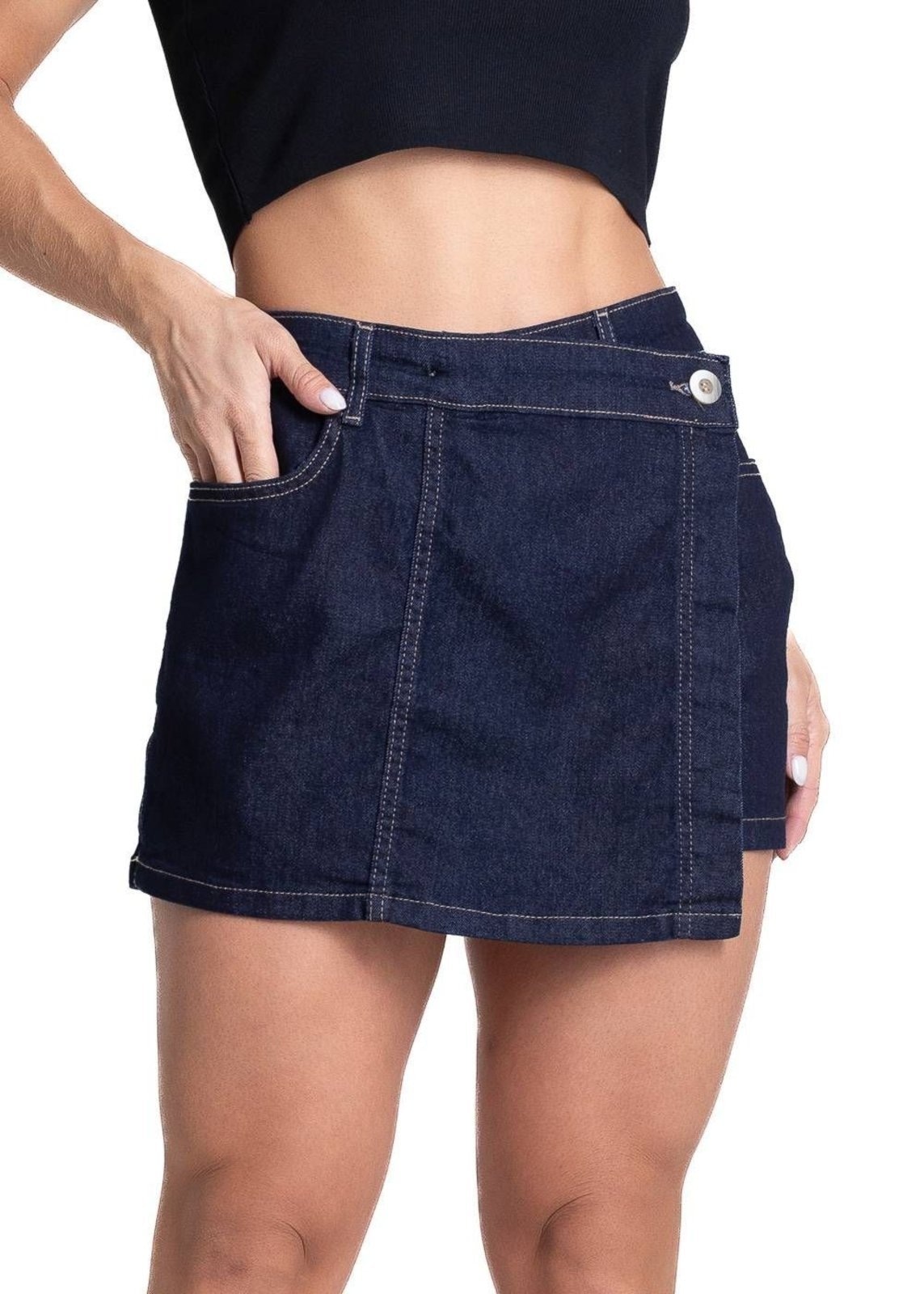 Imagem principal Shorts Saia Jeans Sawary - 281934 Sawary azul