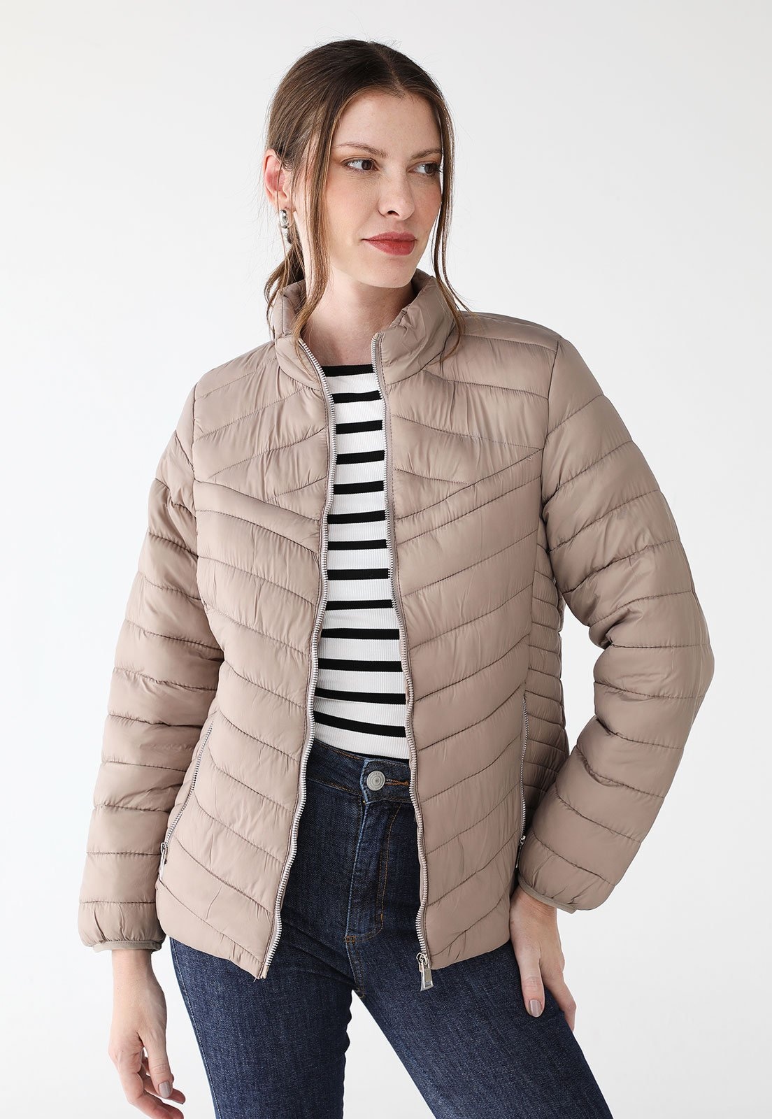 Imagem principal Jaqueta Puffer Facinelli Facinelli bege