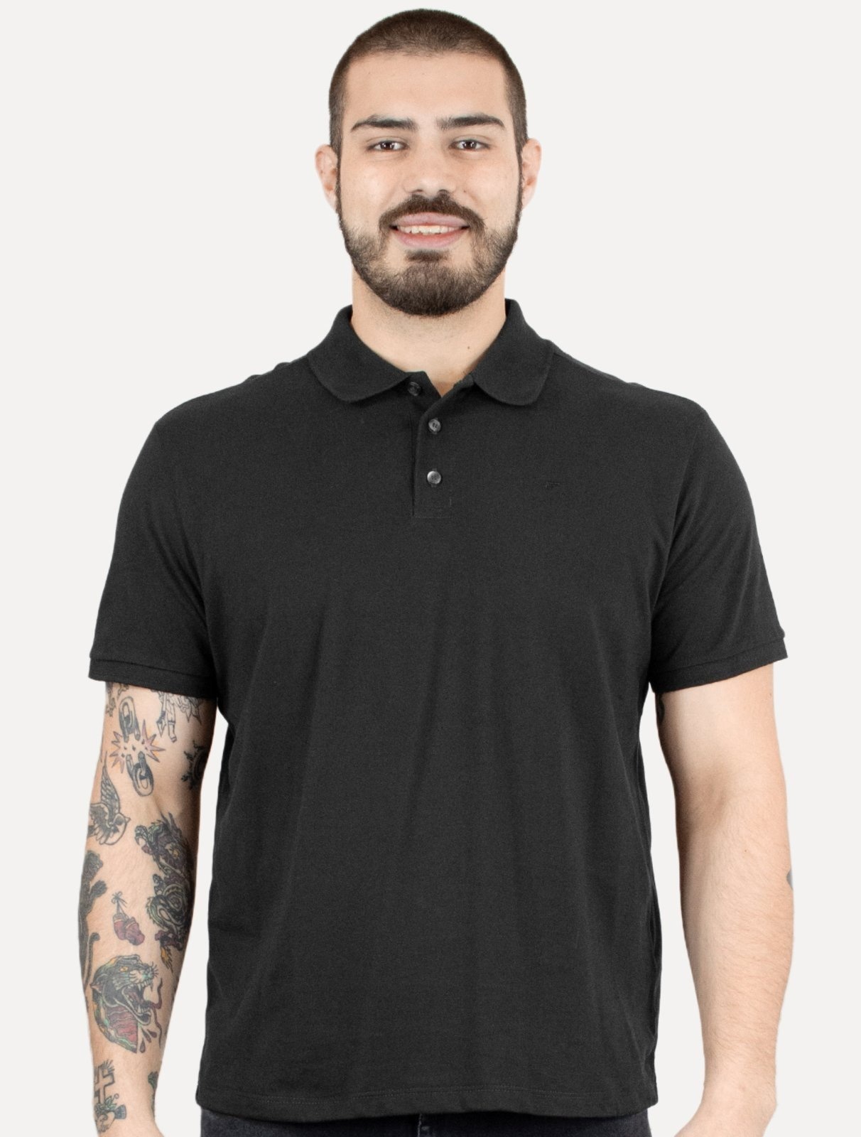 Imagem principal Polo Ellus Masculina Piquet Classic Easa Chumbo Ellus cinza