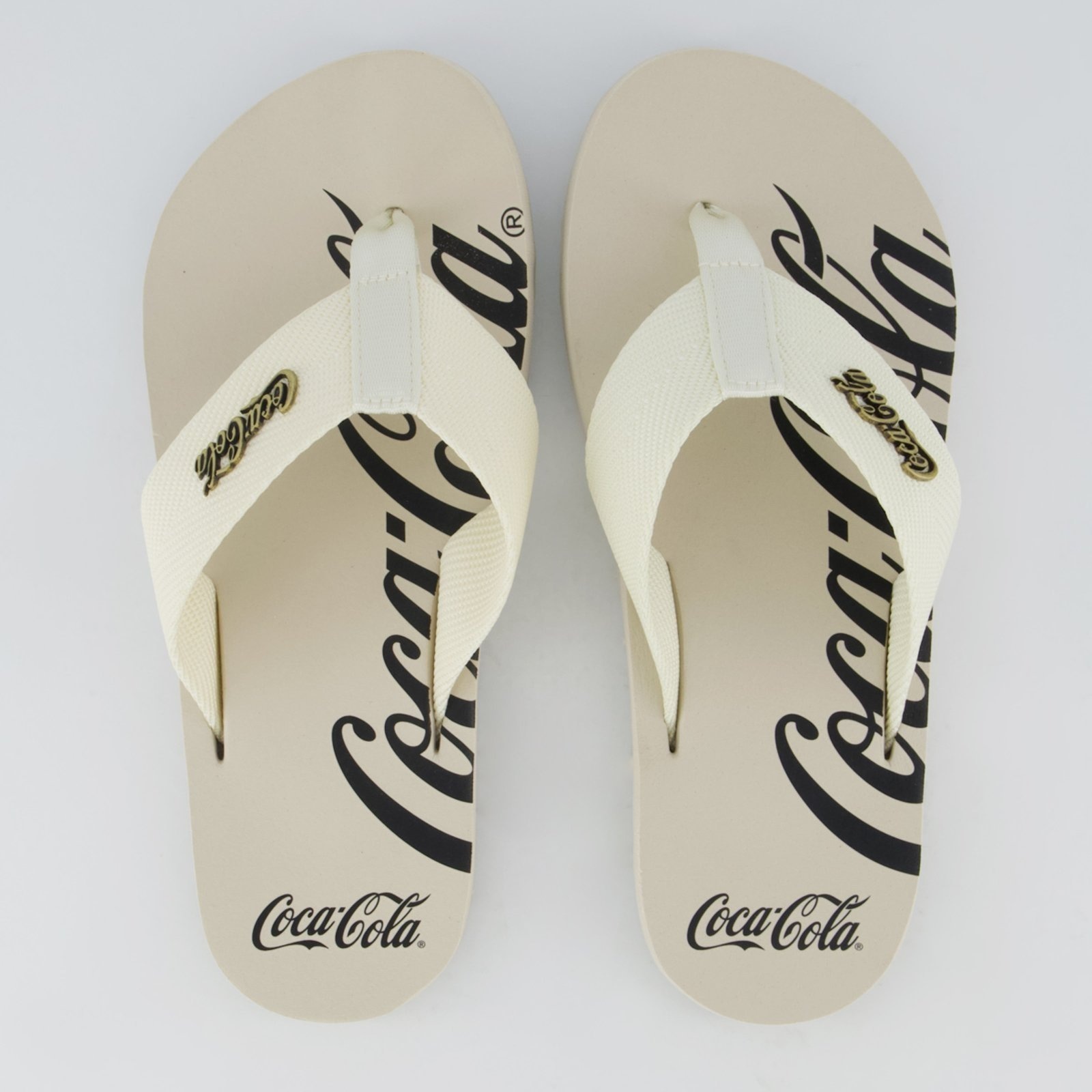 Imagem principal Chinelo Coca Cola Wave Spencerian Off White Coca-Cola branco white