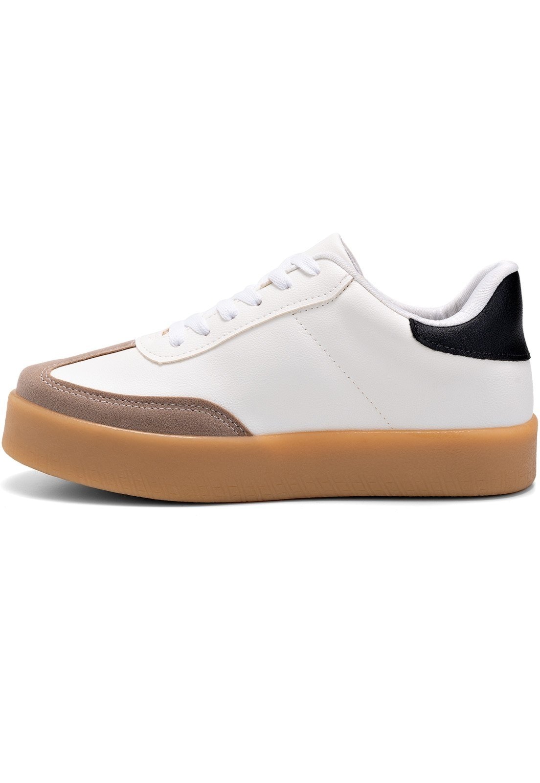 Imagem principal Tênis Feminino Lumiss Flatform Casual Confortável Moda Blogueira LUMISS branco