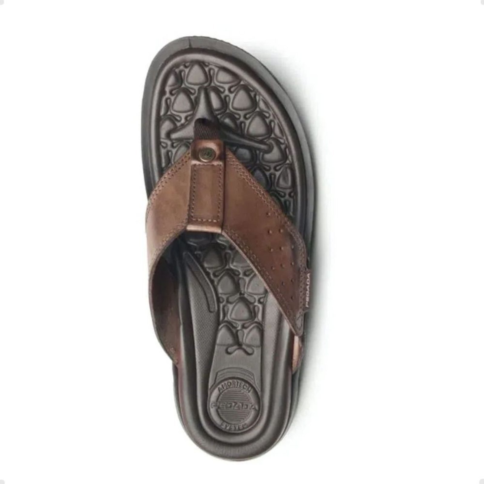 Imagem principal Chinelo Masculino Em Couro Dedo Pegada PEGADA preto