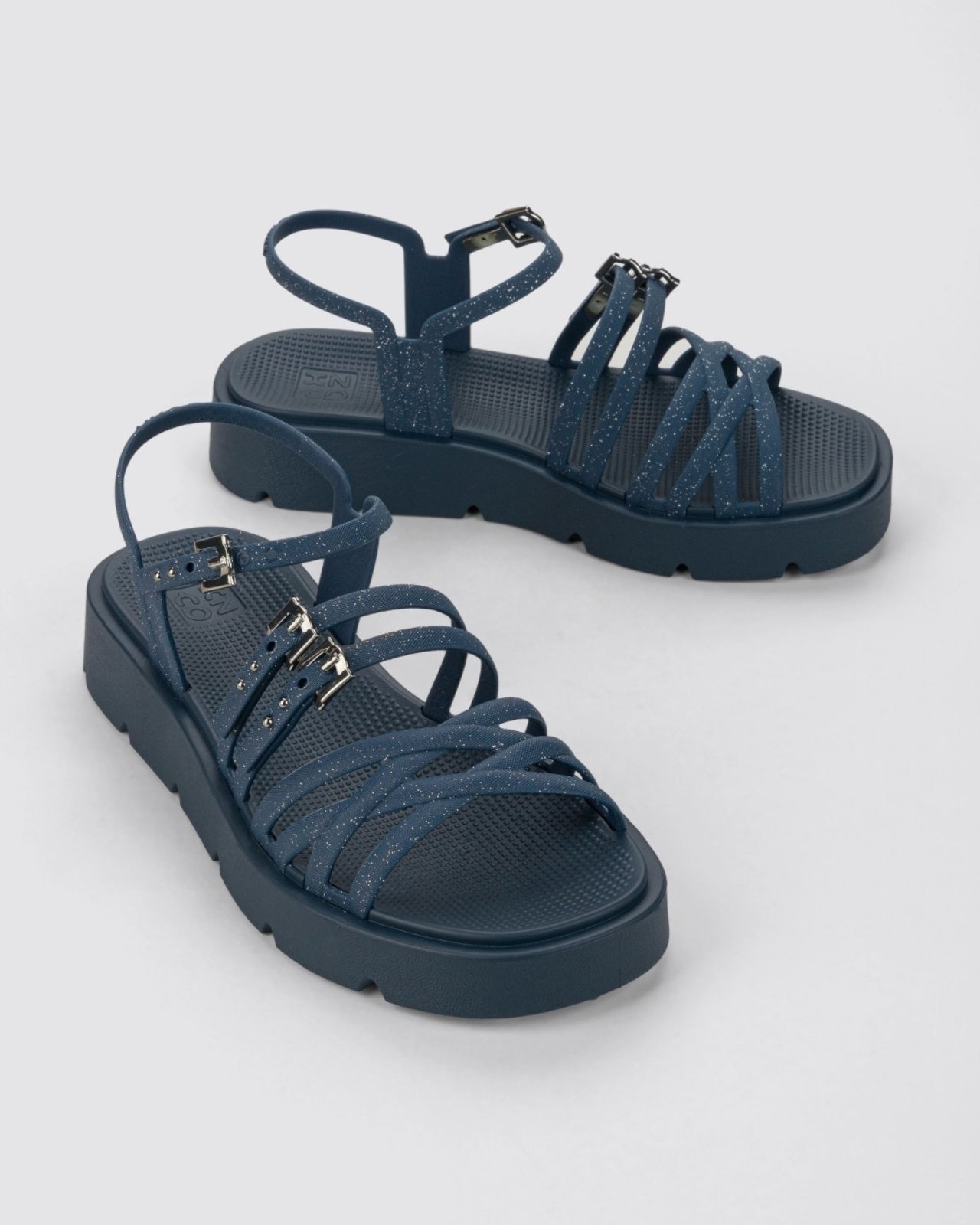 Imagem principal Sandália Flatform Zaxy Sparkle Zaxy azul