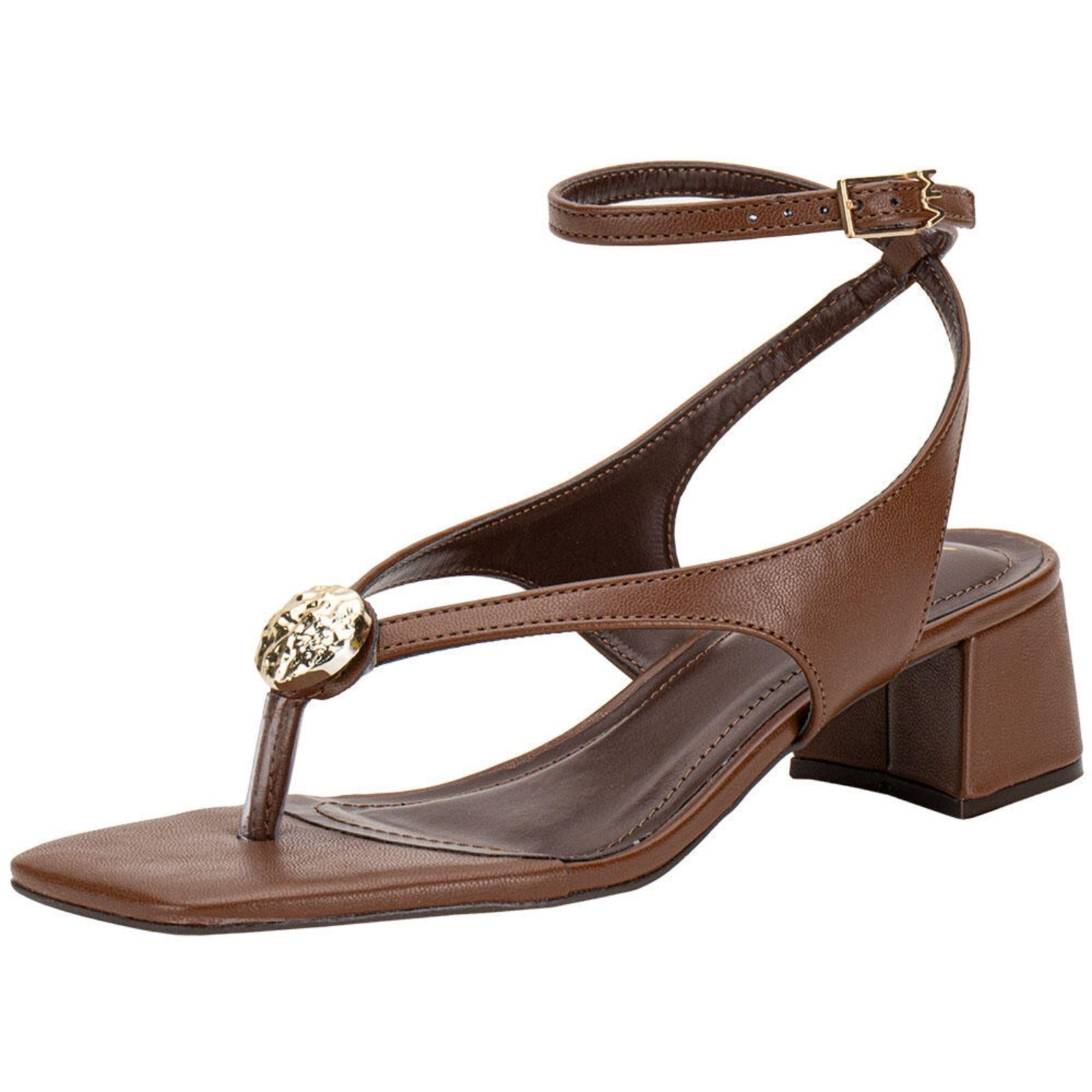 Imagem principal Sandália Feminina Salto Grosso Via Marte 199025 5839025 VIA MARTE marrom